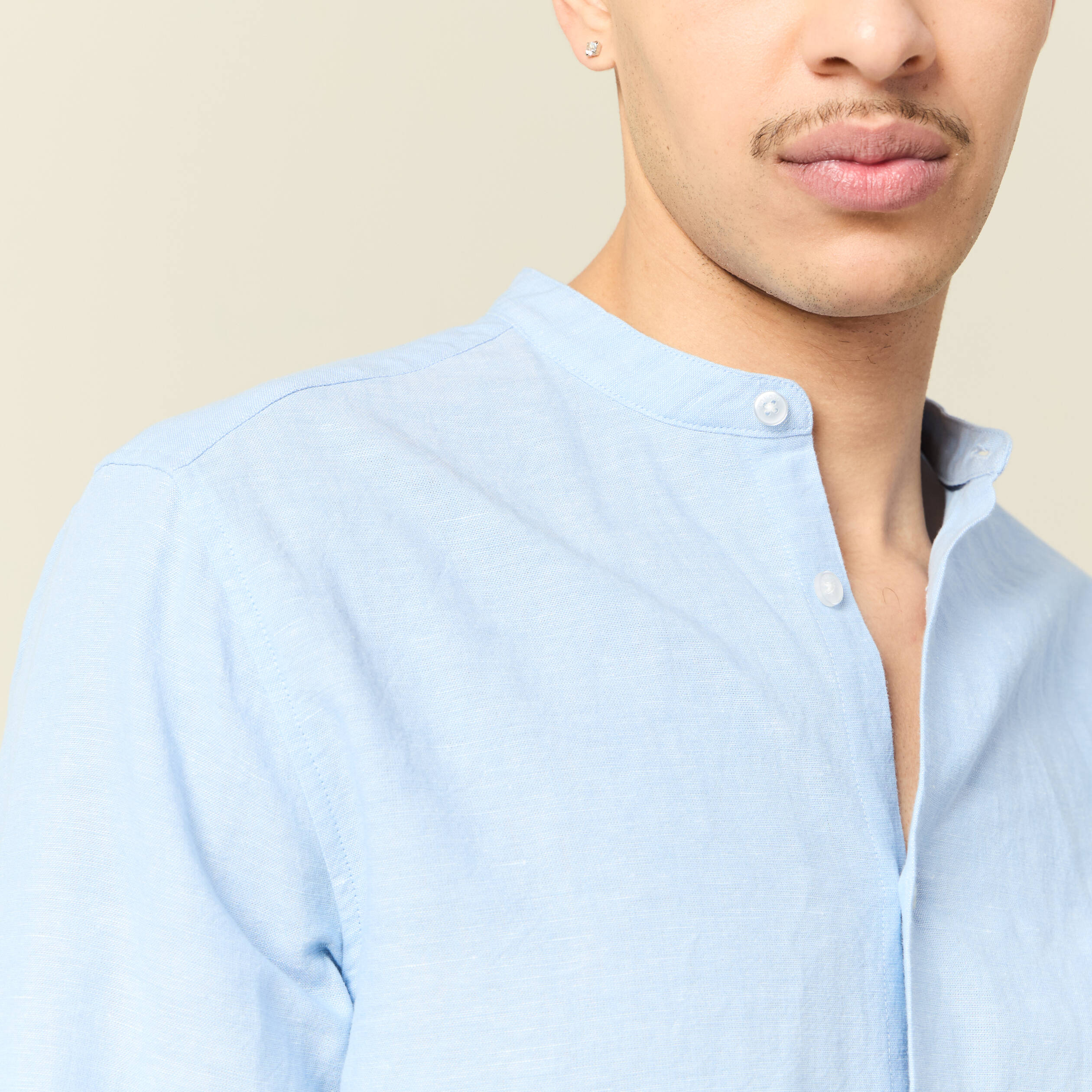 chemise manches longues bleu ciel homme Chemise manches longues bleu ciel homme