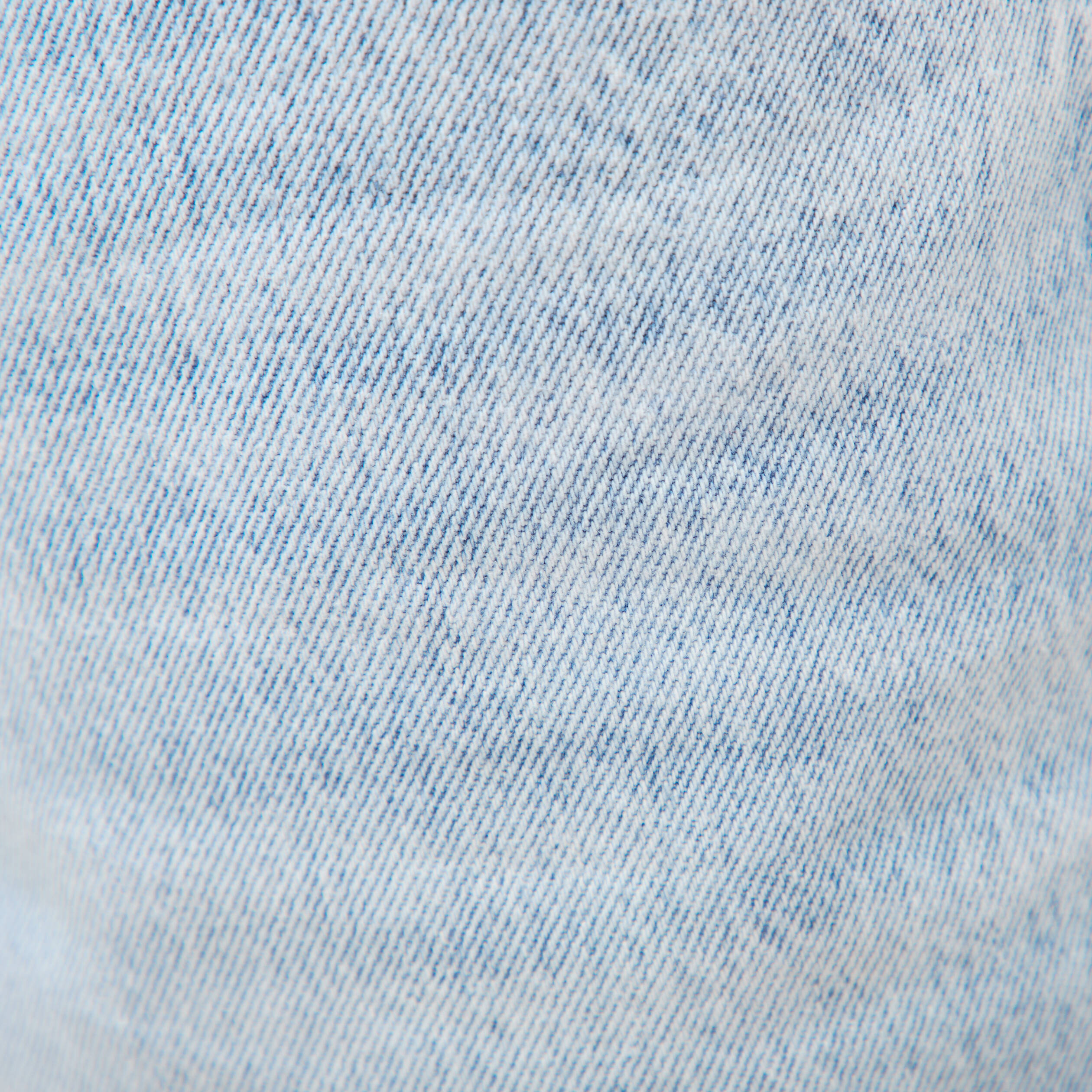 Bermuda large taille haute en coton denim bleach femme