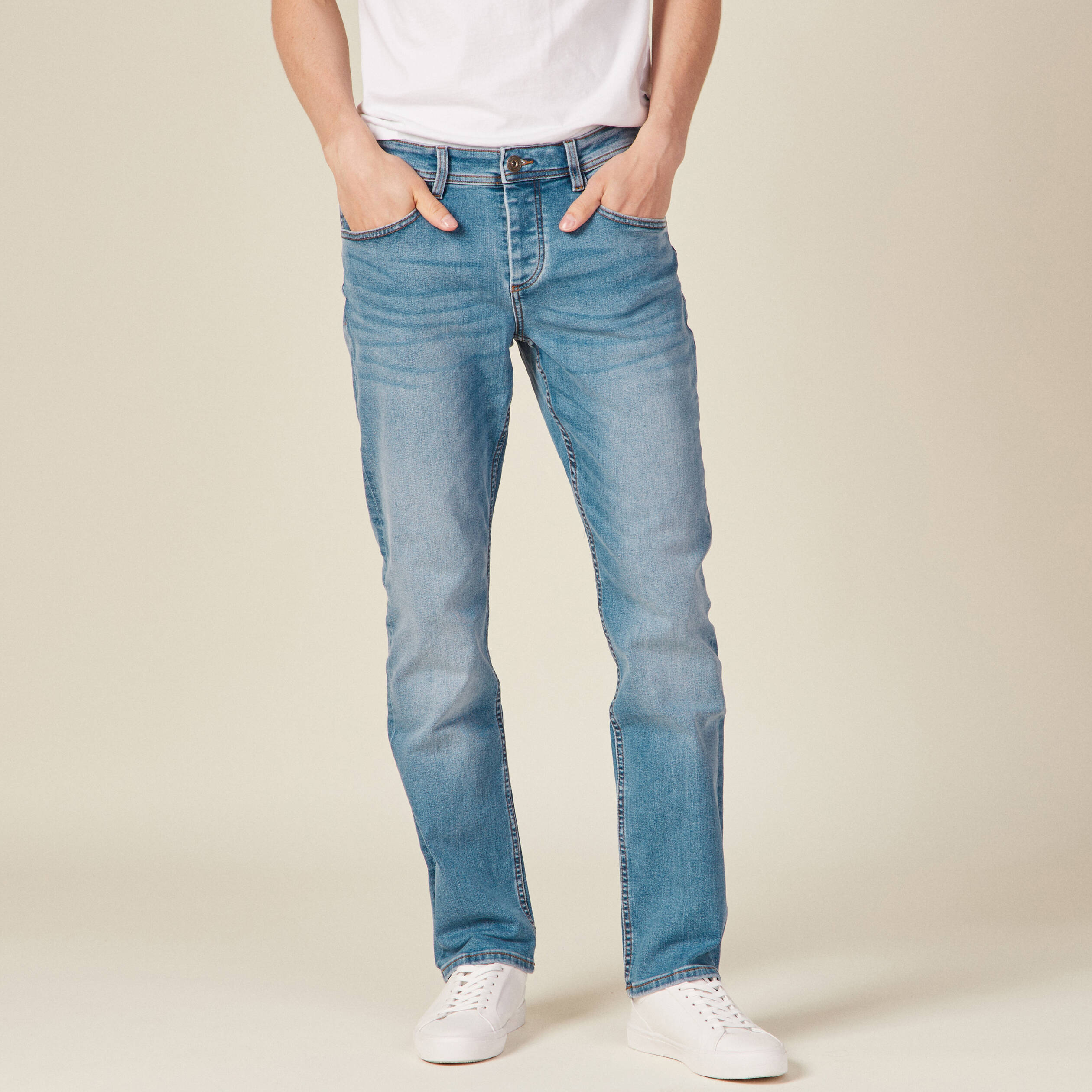 Jeans straight denim used homme