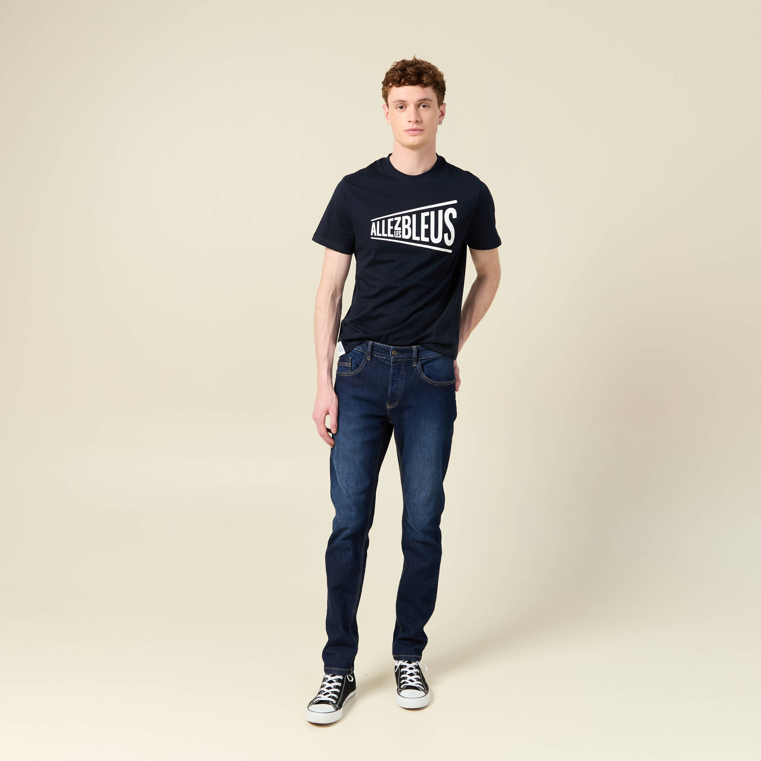 t shirt manches courtes bleu marine homme T-shirt manches courtes bleu marine homme