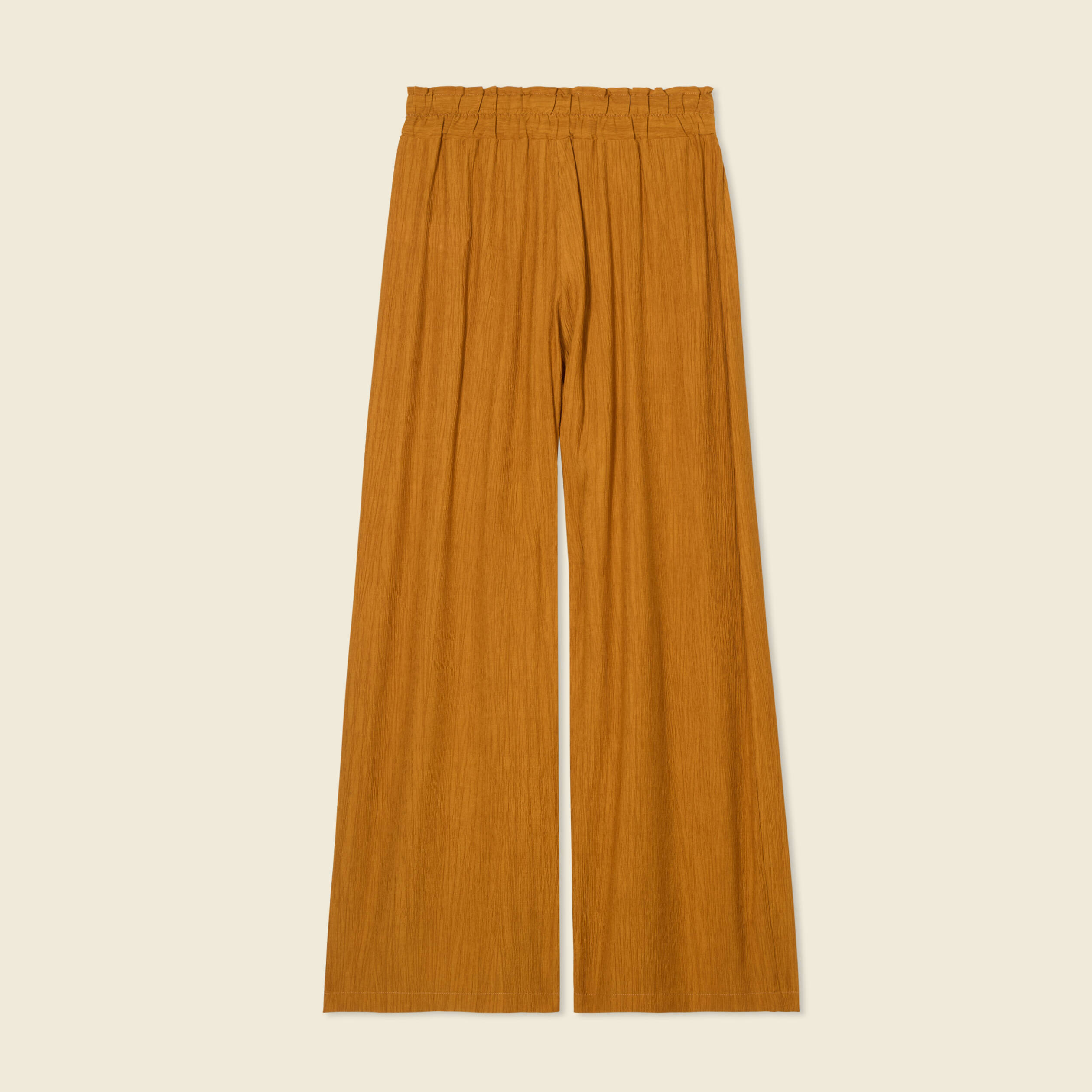 pantalon large camel femme Pantalon large camel femme