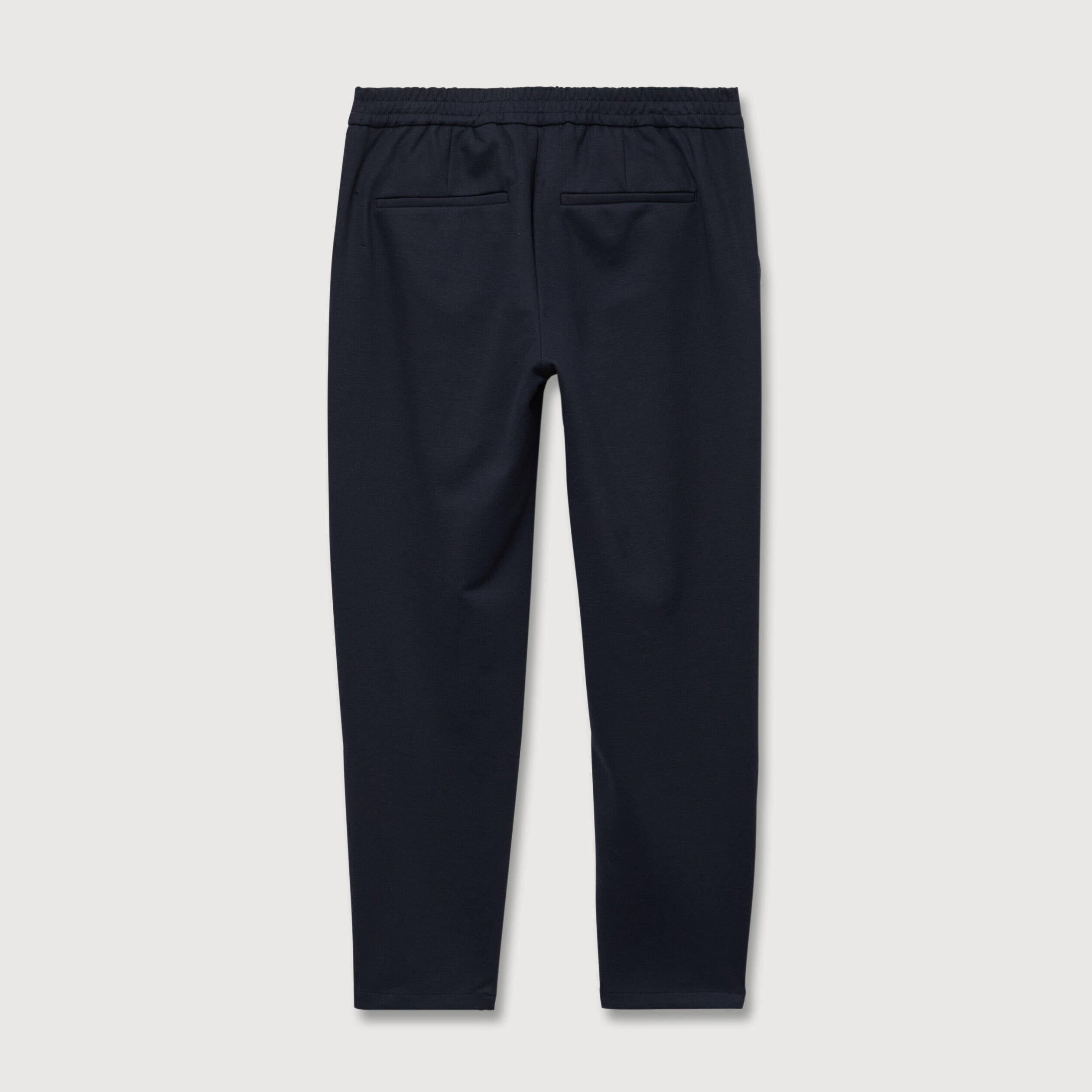 Pantalon droit longueur 32 bleu marine homme