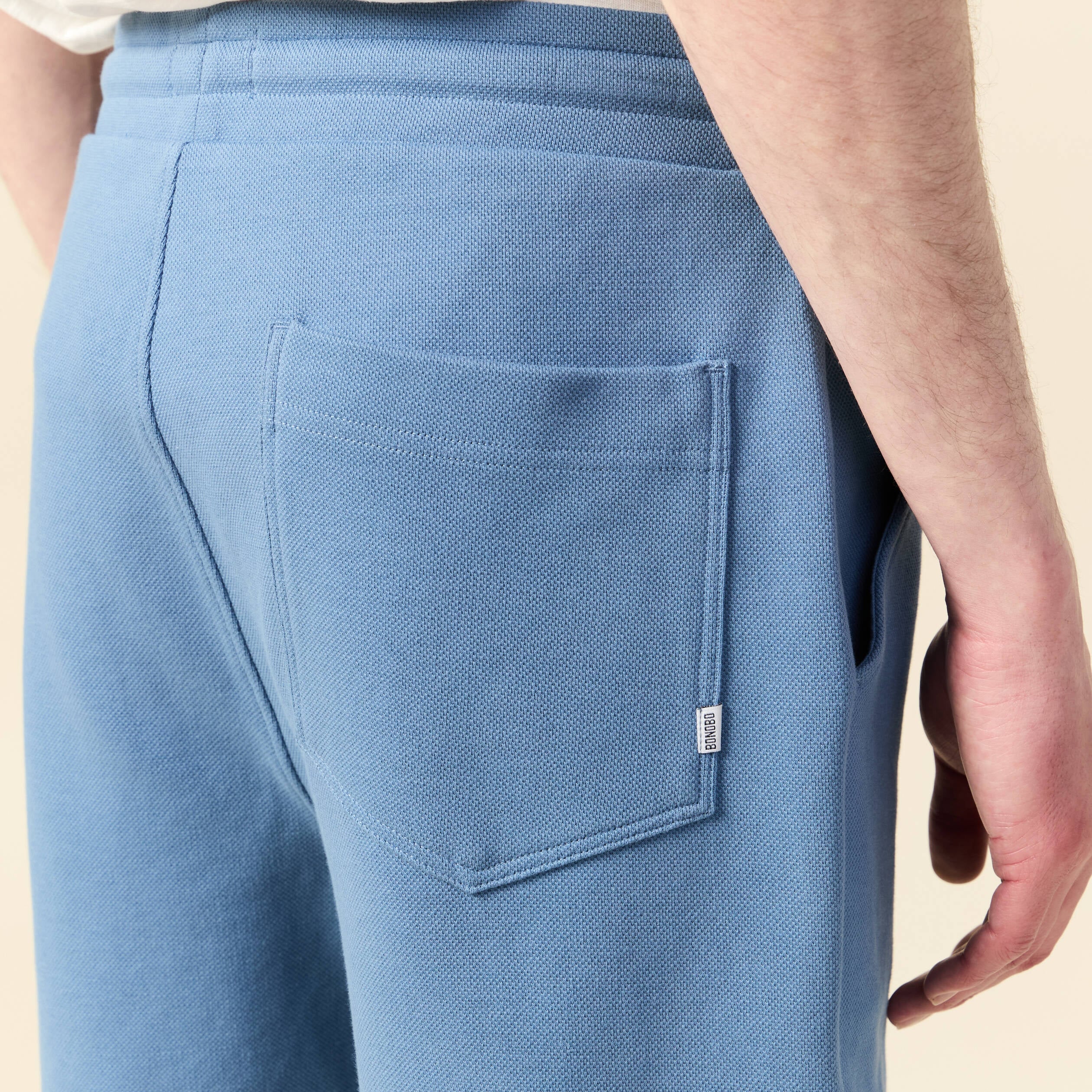 Bermuda bleu gris homme