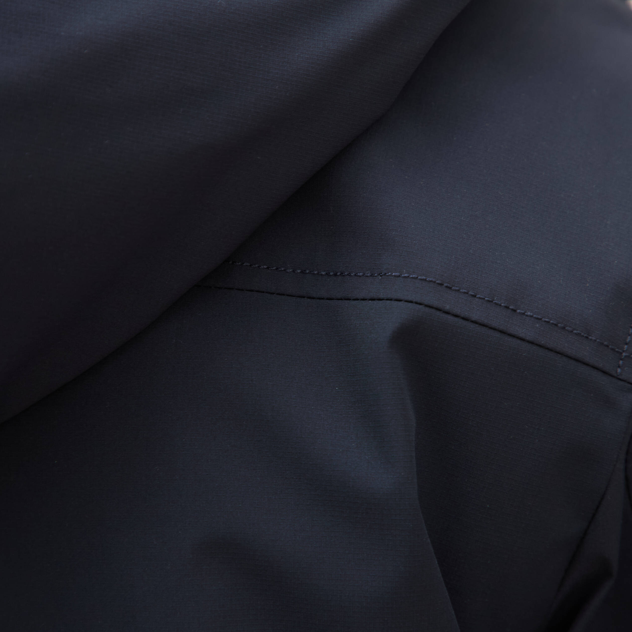 Parka coupe r&eacute;guli&egrave;re &agrave; capuche bleu marine homme