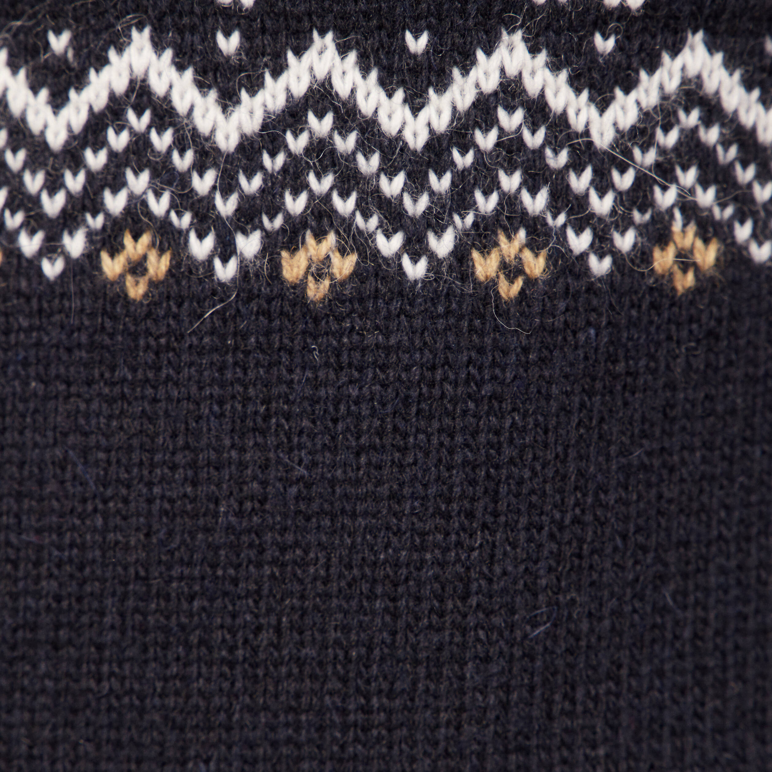 Pull manches longues bleu marine homme