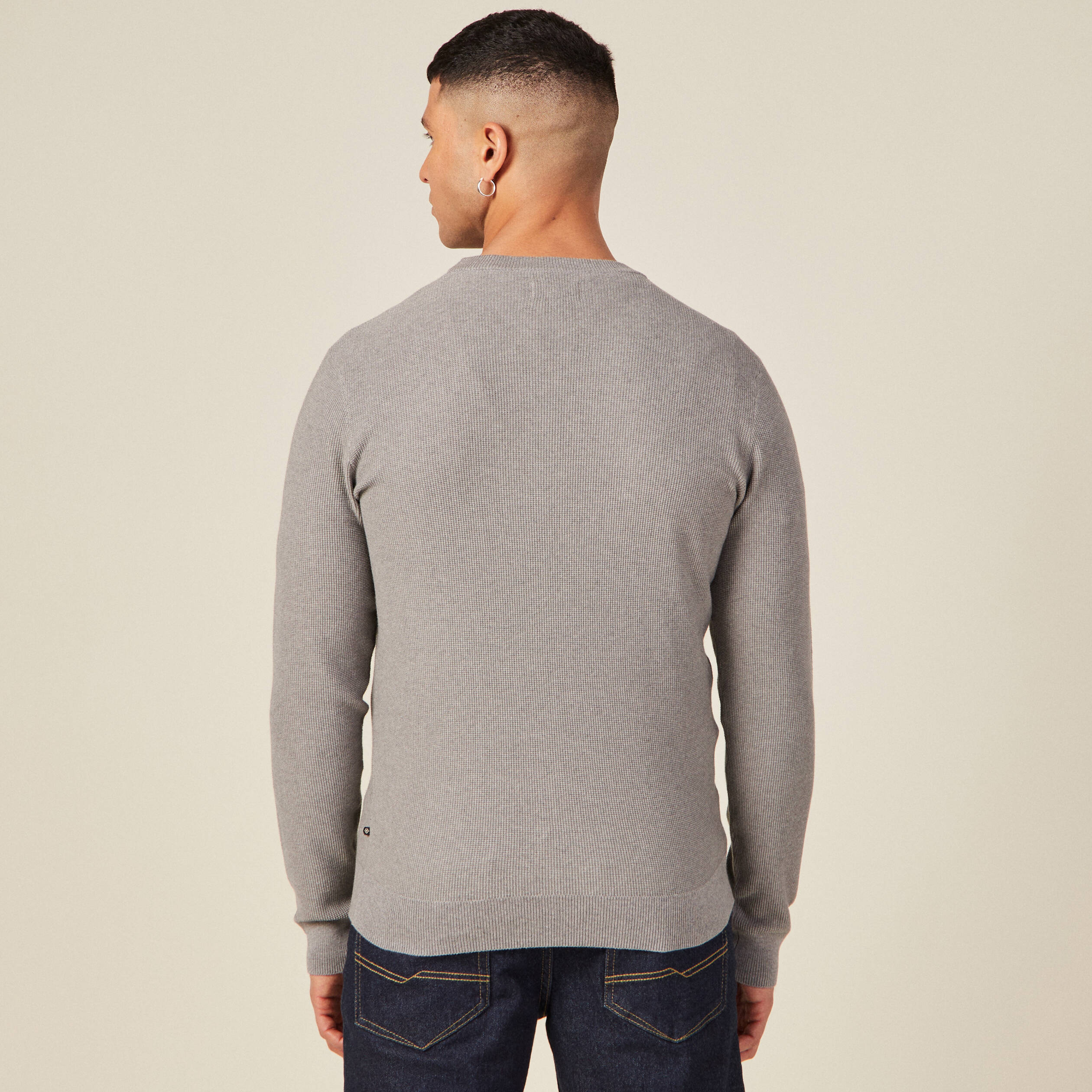 pull eco responsable gris homme Pull éco-responsable gris homme