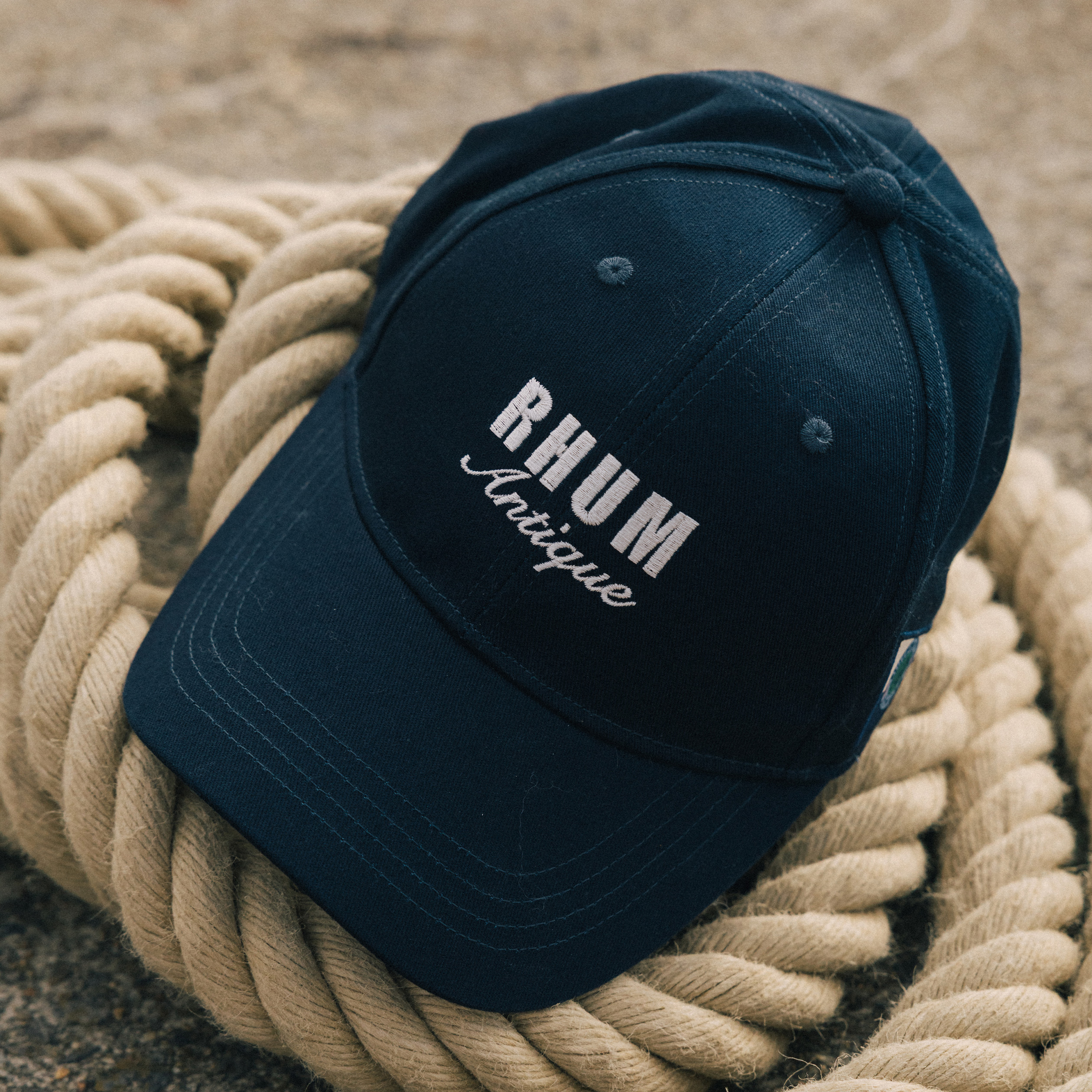 Casquette en coton bleu marine homme