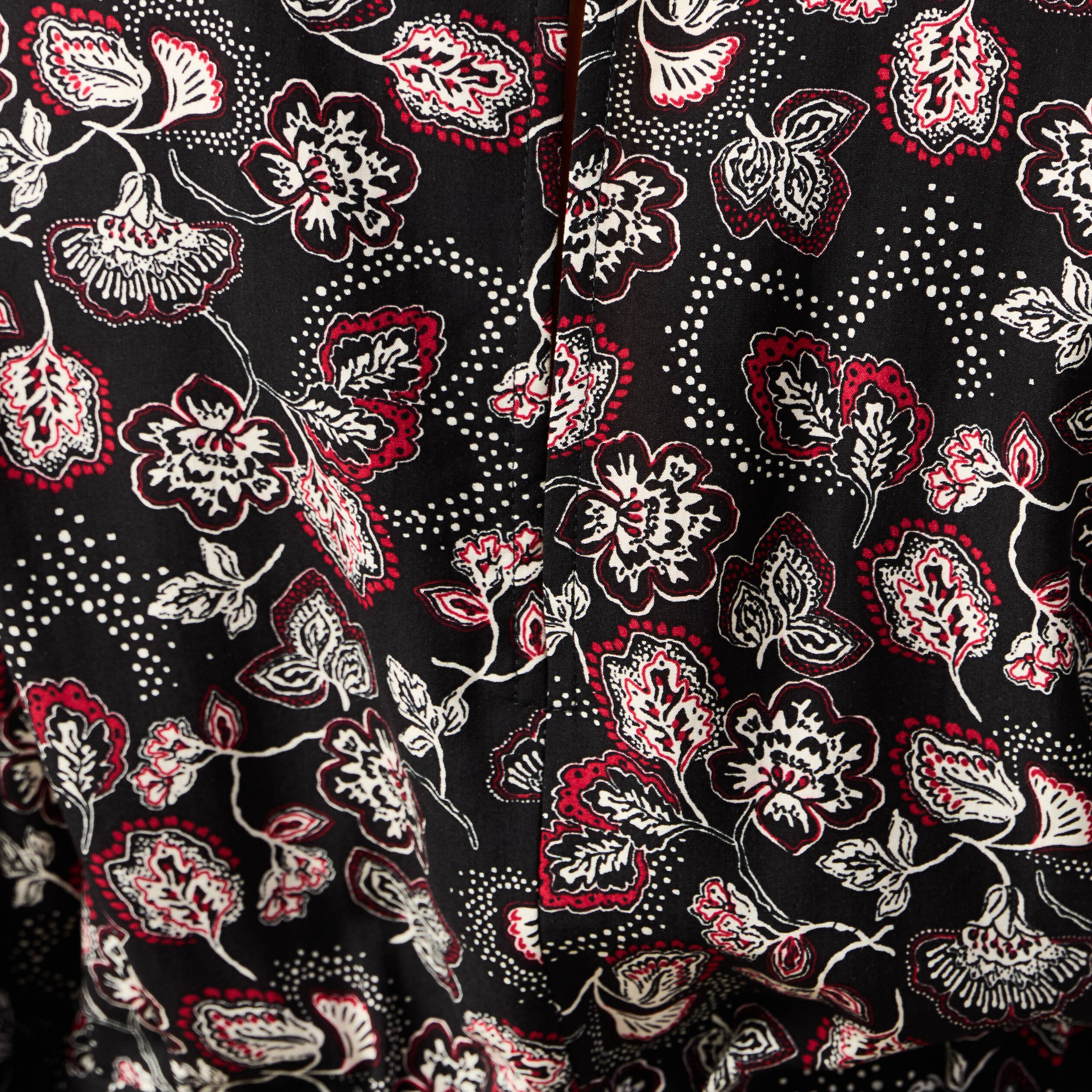 Robe &eacute;vas&eacute;e fluide manches 3/4 noir femme
