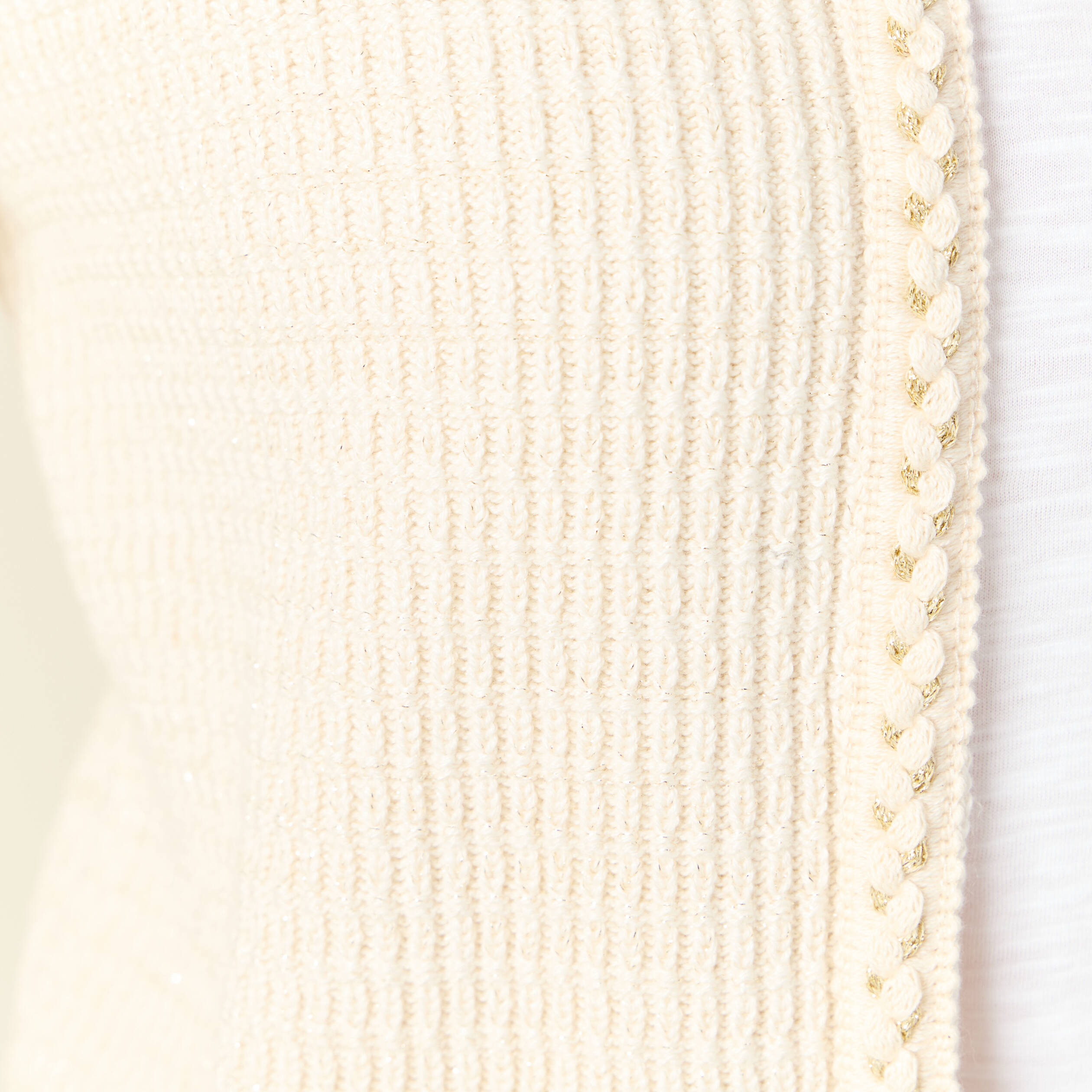 gilet manches longues creme femme Gilet manches longues creme femme