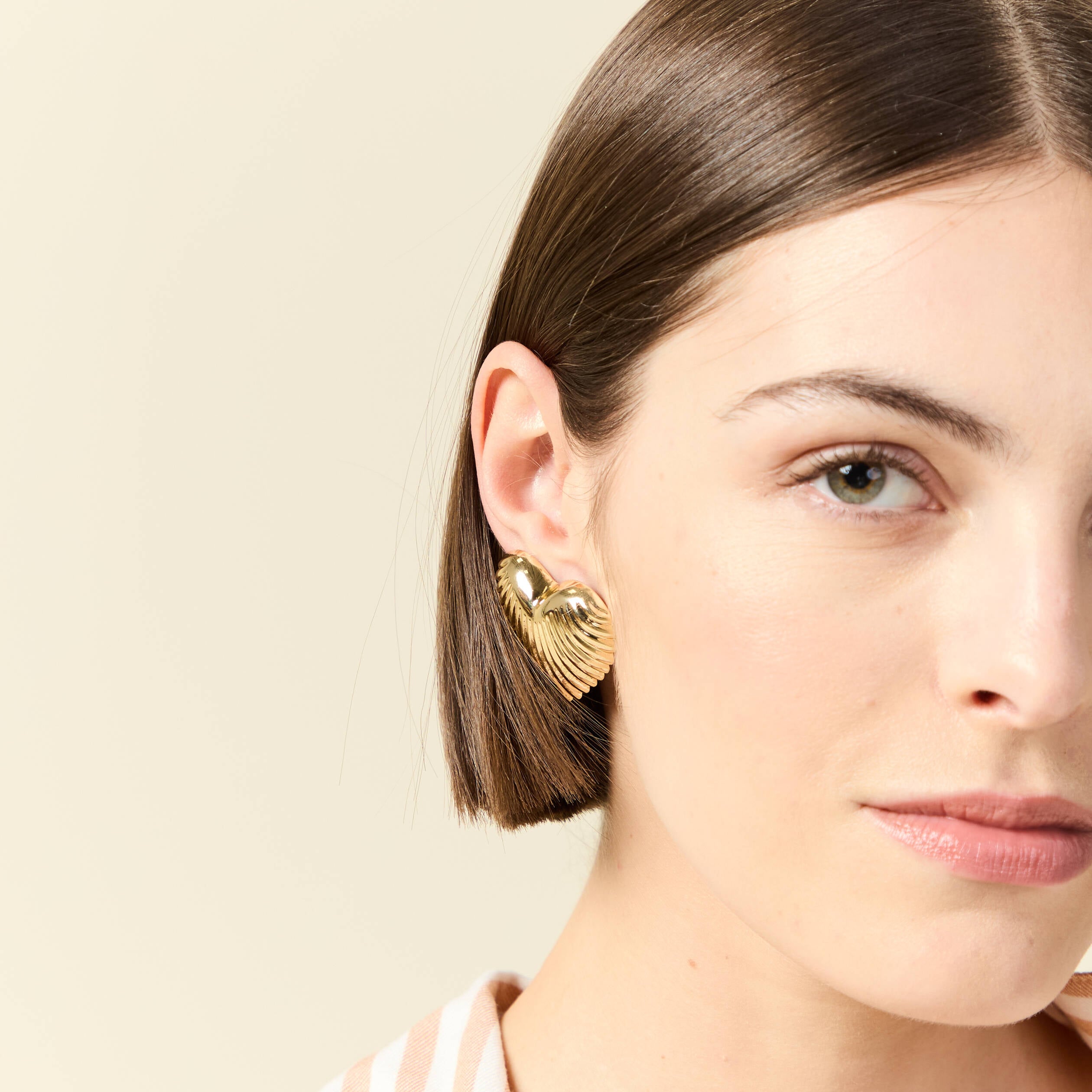 Boucles d'oreilles couleur or femme
