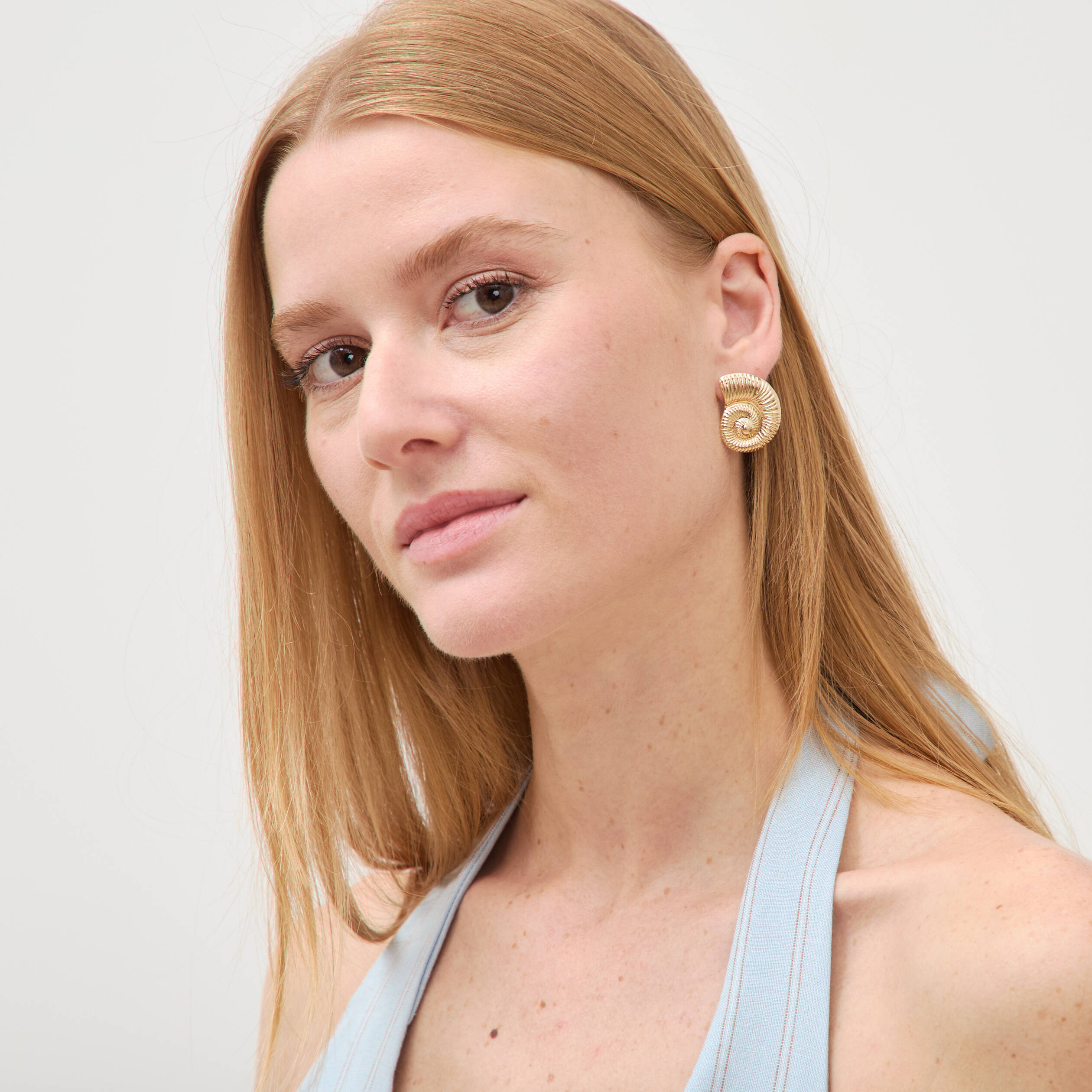 Boucles d'oreilles couleur or femme