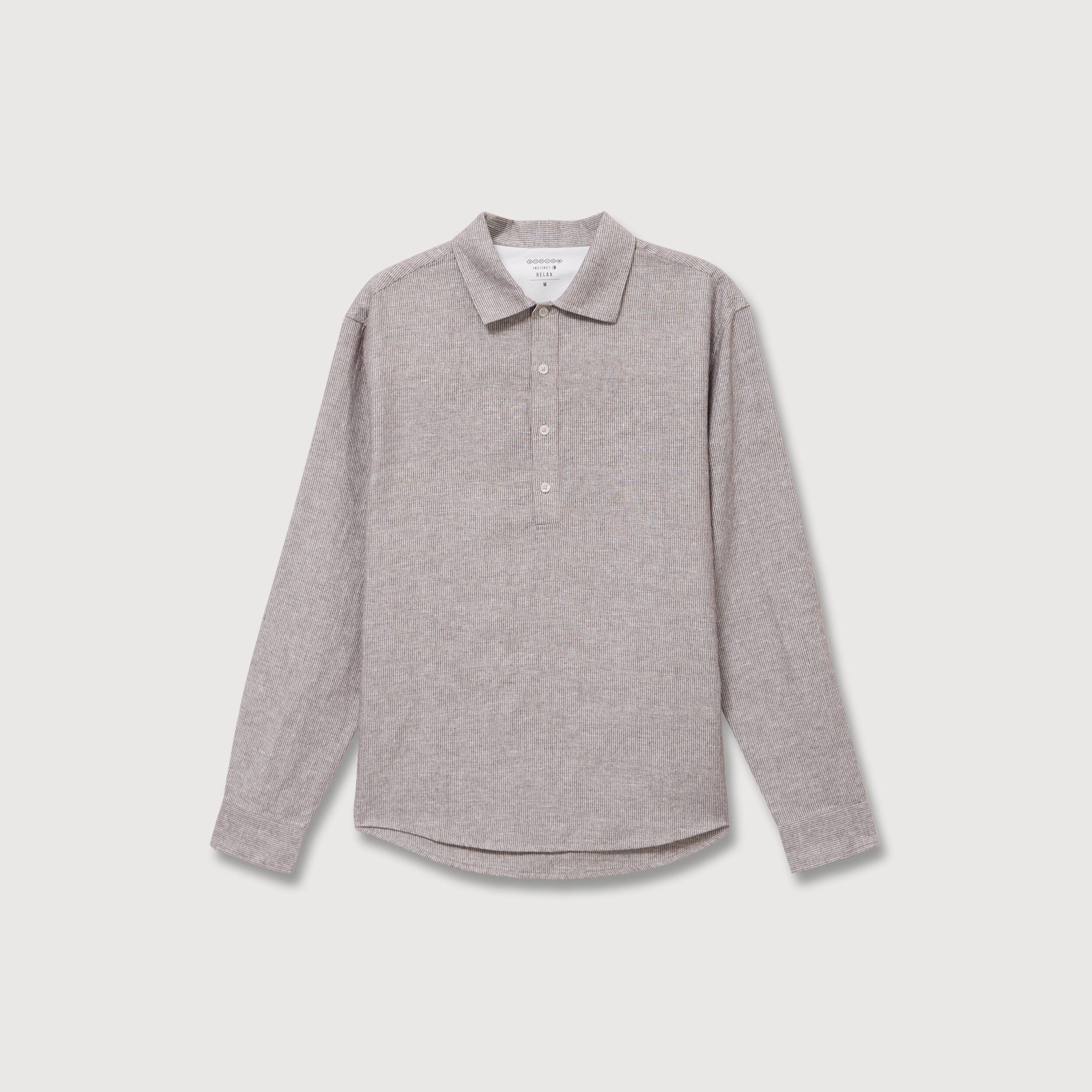 Col vareuse boyfriend manches longues marron fonc&eacute; homme