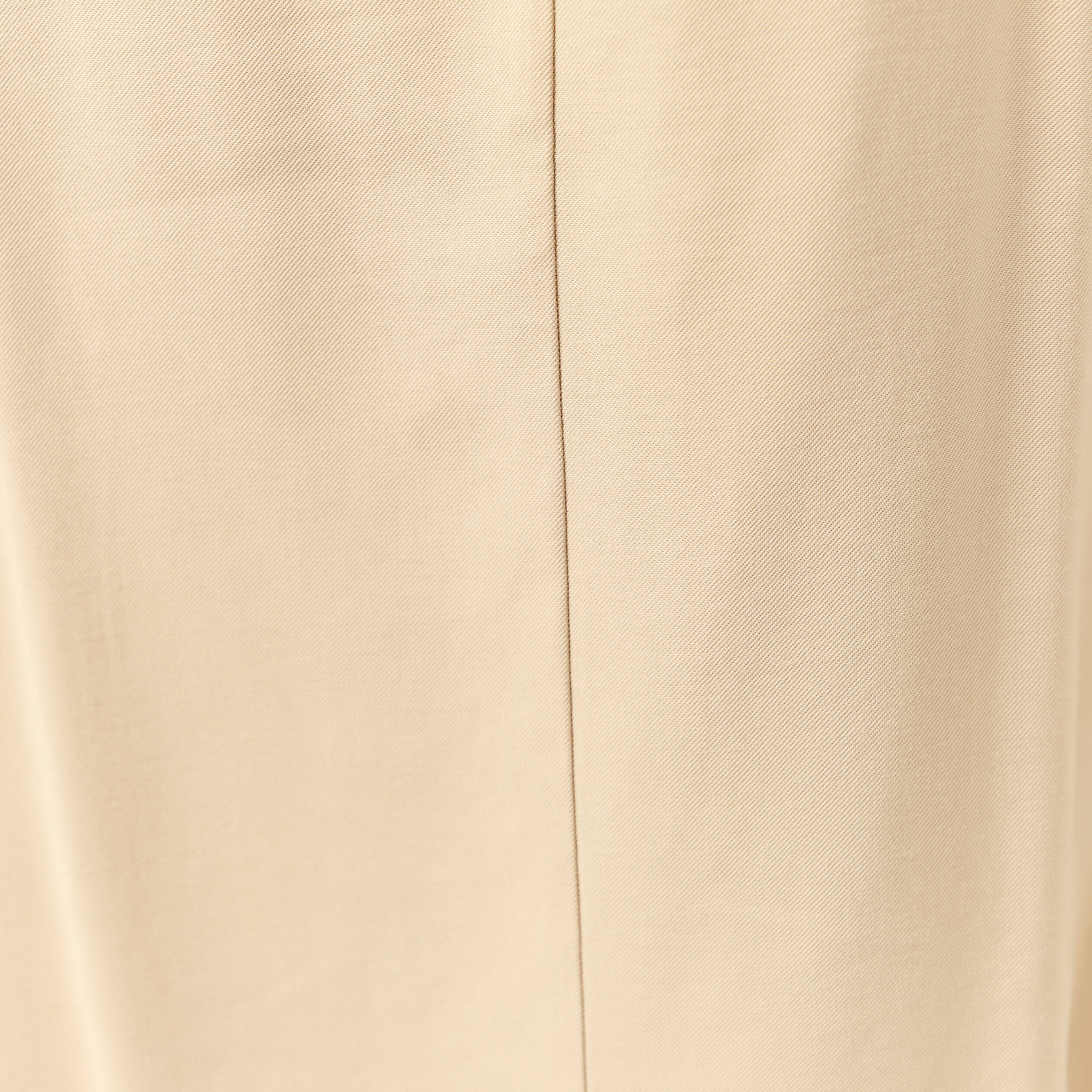 Jupe longue portefeuille beige femme