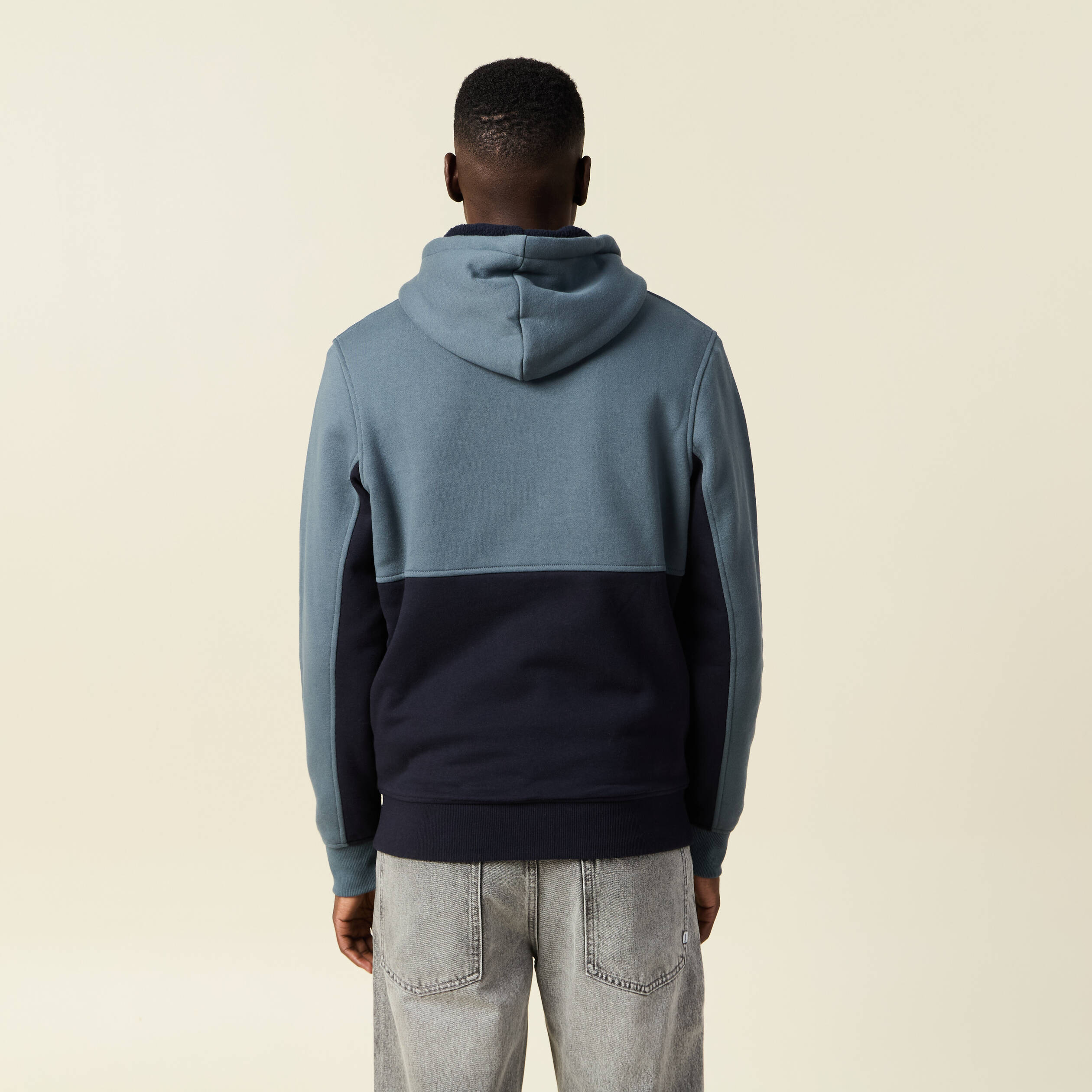 Sweat zipp&eacute; &agrave; capuche vert fonc&eacute; homme