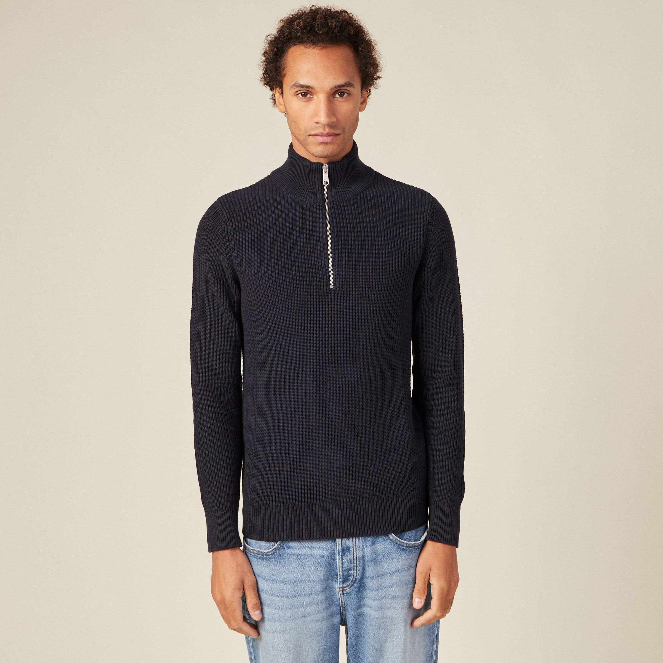 pull manches longues bleu marine homme Pull manches longues bleu marine homme