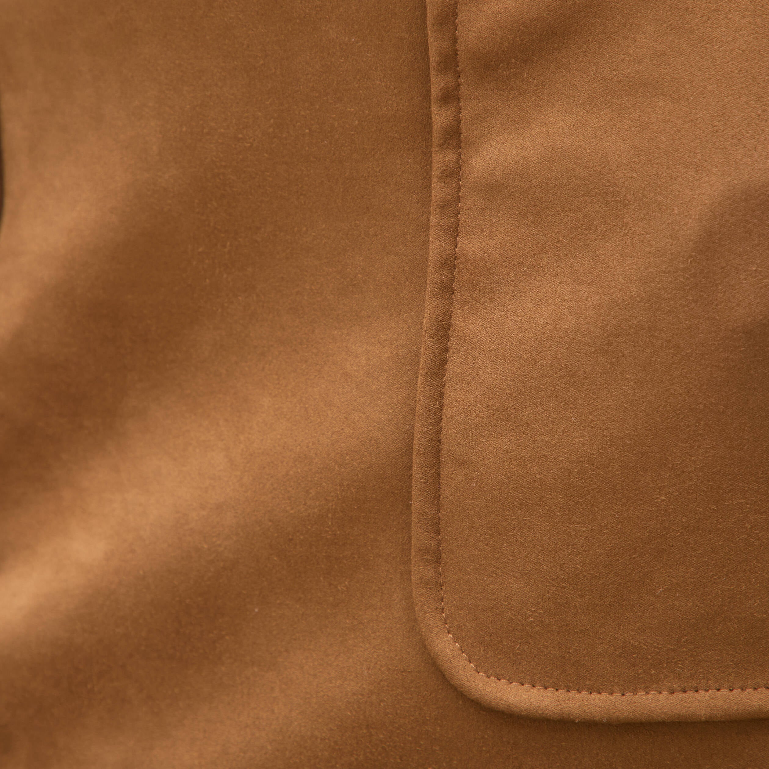 Mini-jupe doubl&eacute;e marron femme