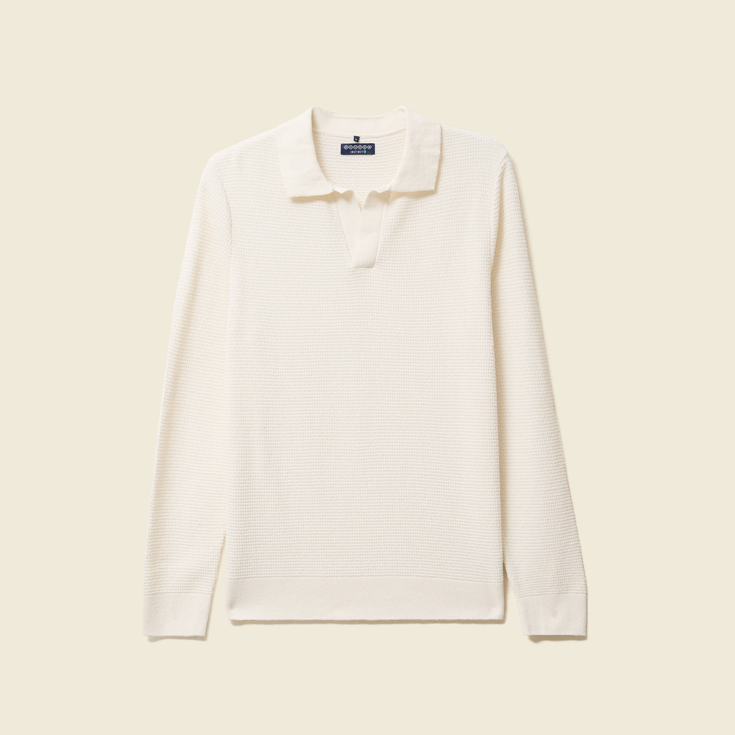 Pull manches longues ecru homme
