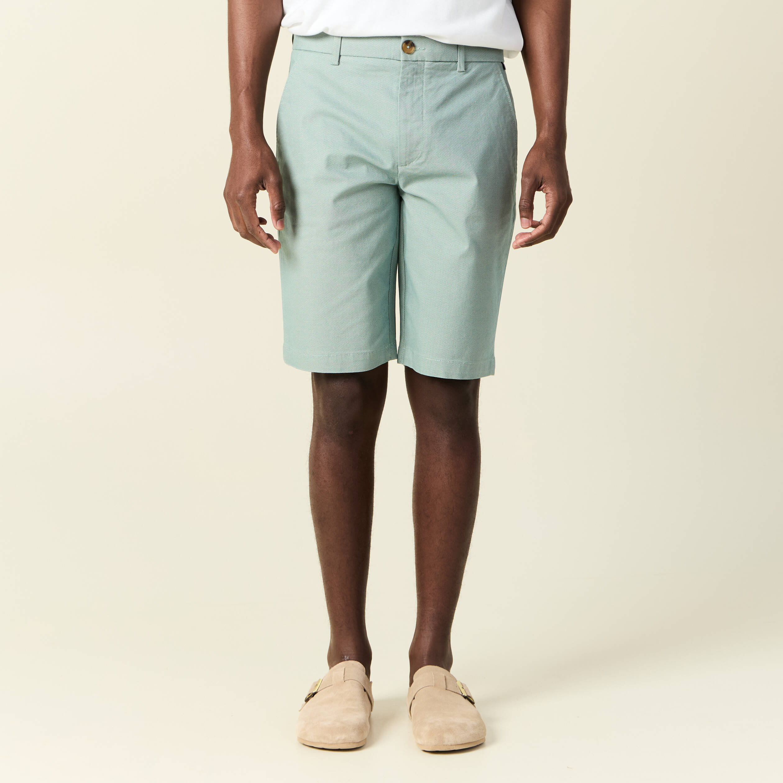 Short vert clair homme