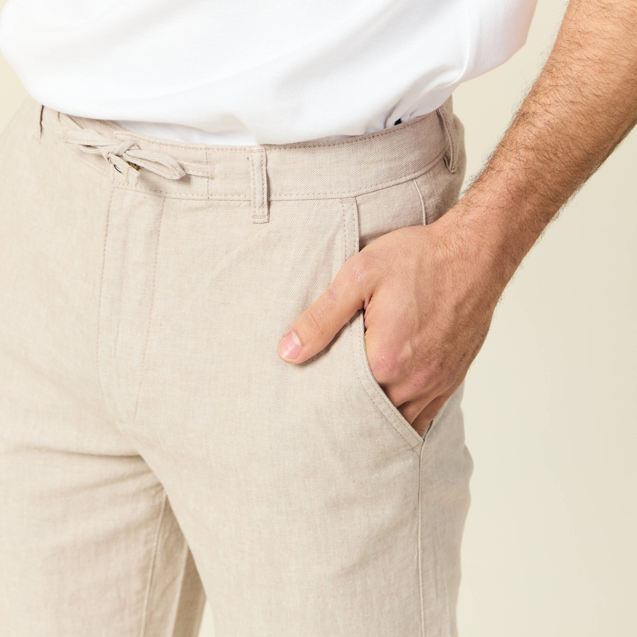pantalon chino droit beige homme Pantalon chino droit beige homme