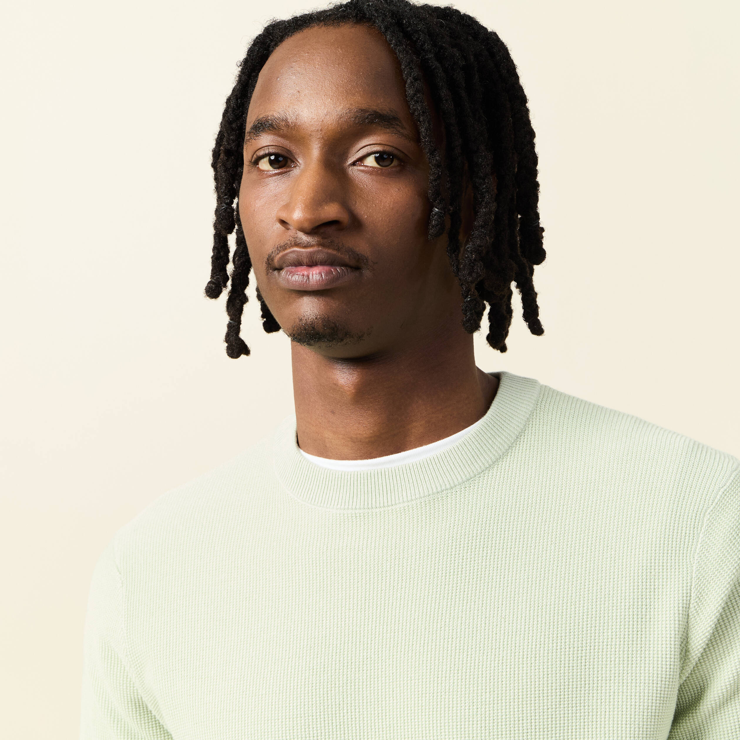 pull eco responsable vert clair homme Pull éco-responsable vert clair homme