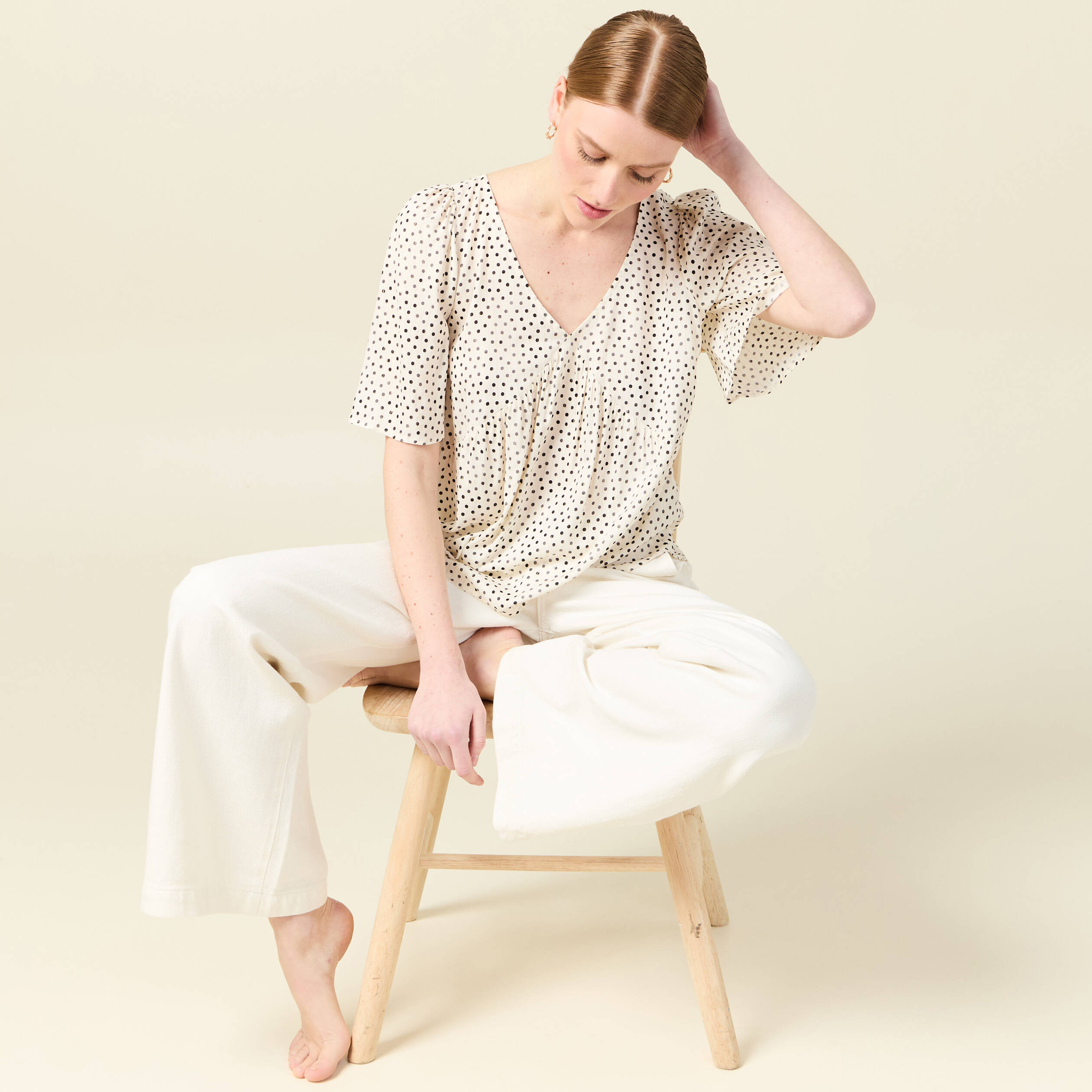 blouse manches courtes blanc femme Blouse manches courtes blanc femme