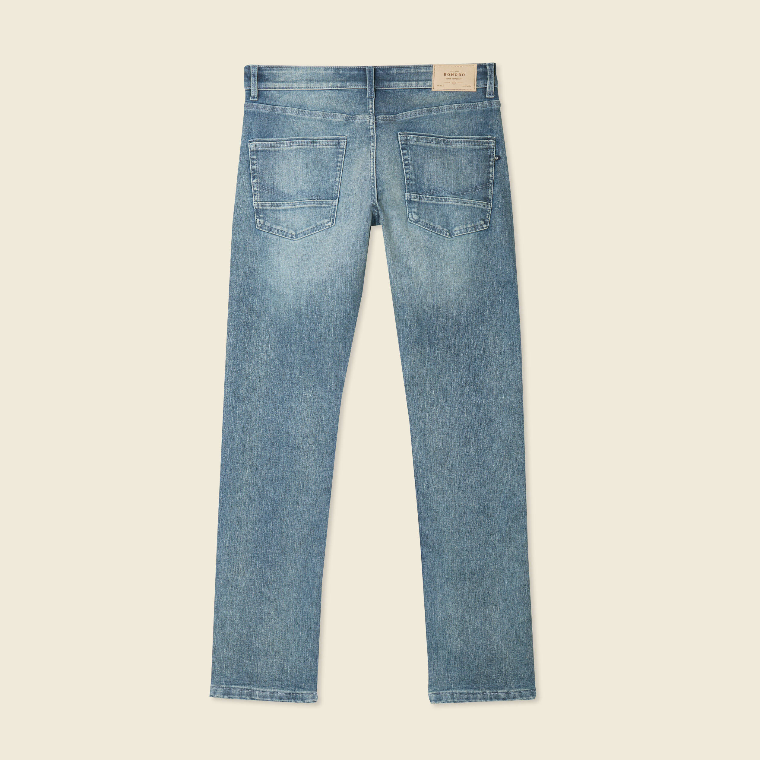 jeans straight 5 poches denim dirty homme Jeans straight 5 poches denim dirty homme