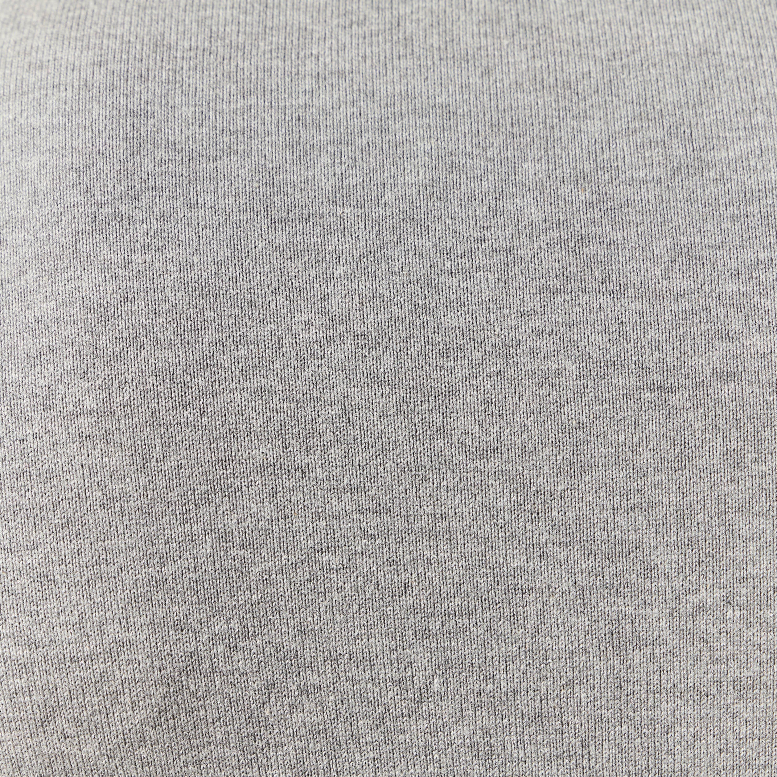 Pull droit court manches longues gris homme