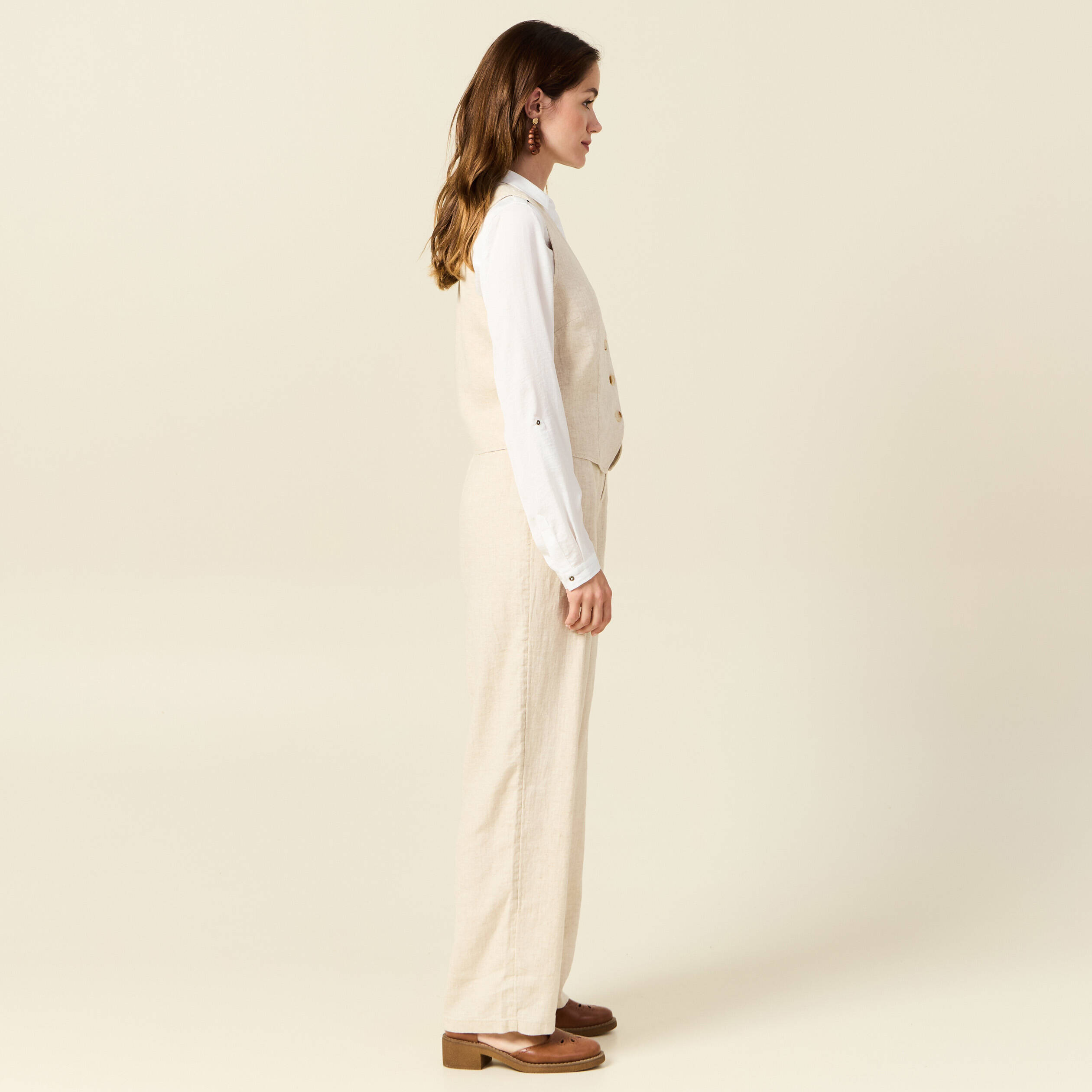 veston eco responsable sable femme Veston éco-responsable sable femme