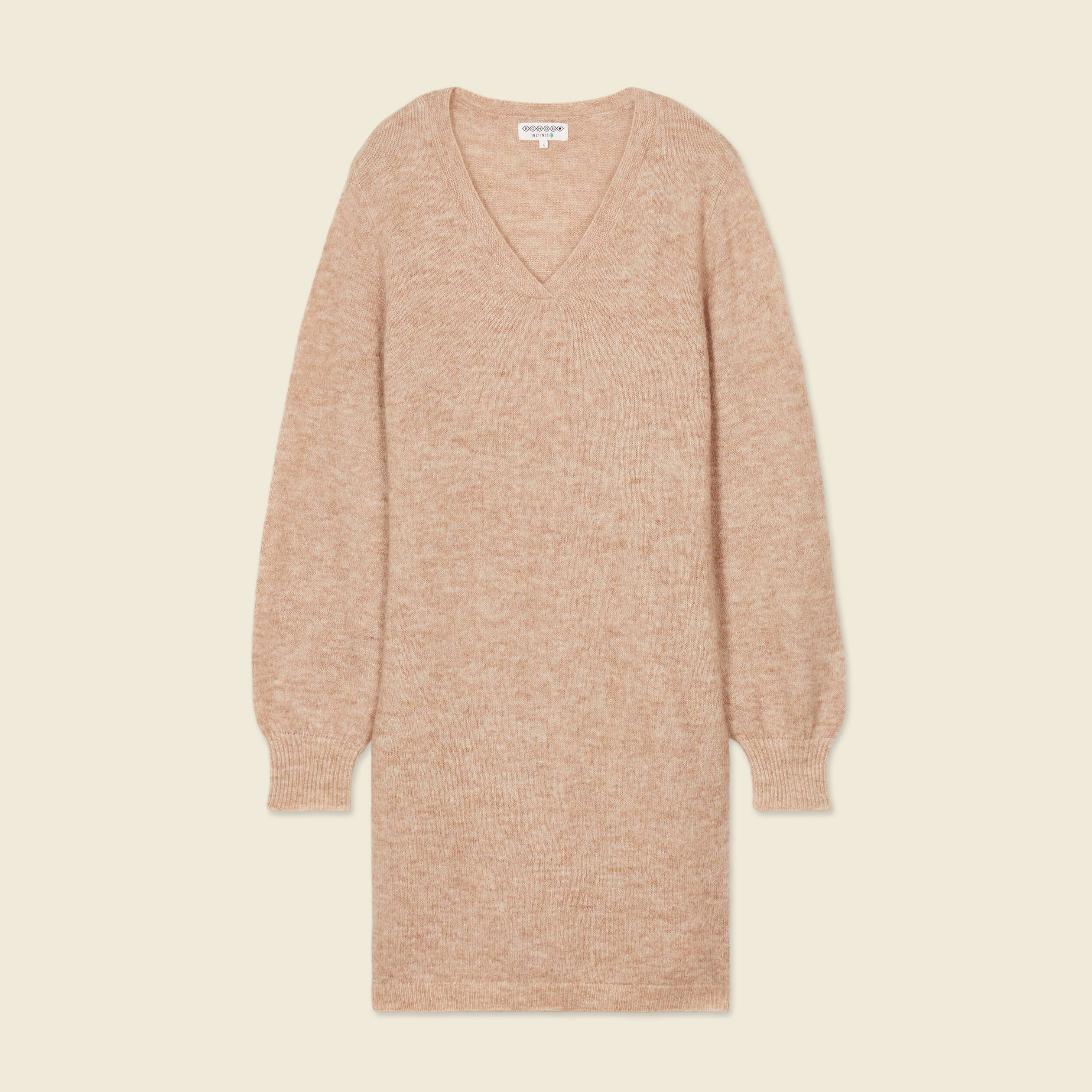 robe pull droite taupe femme Robe pull droite taupe femme