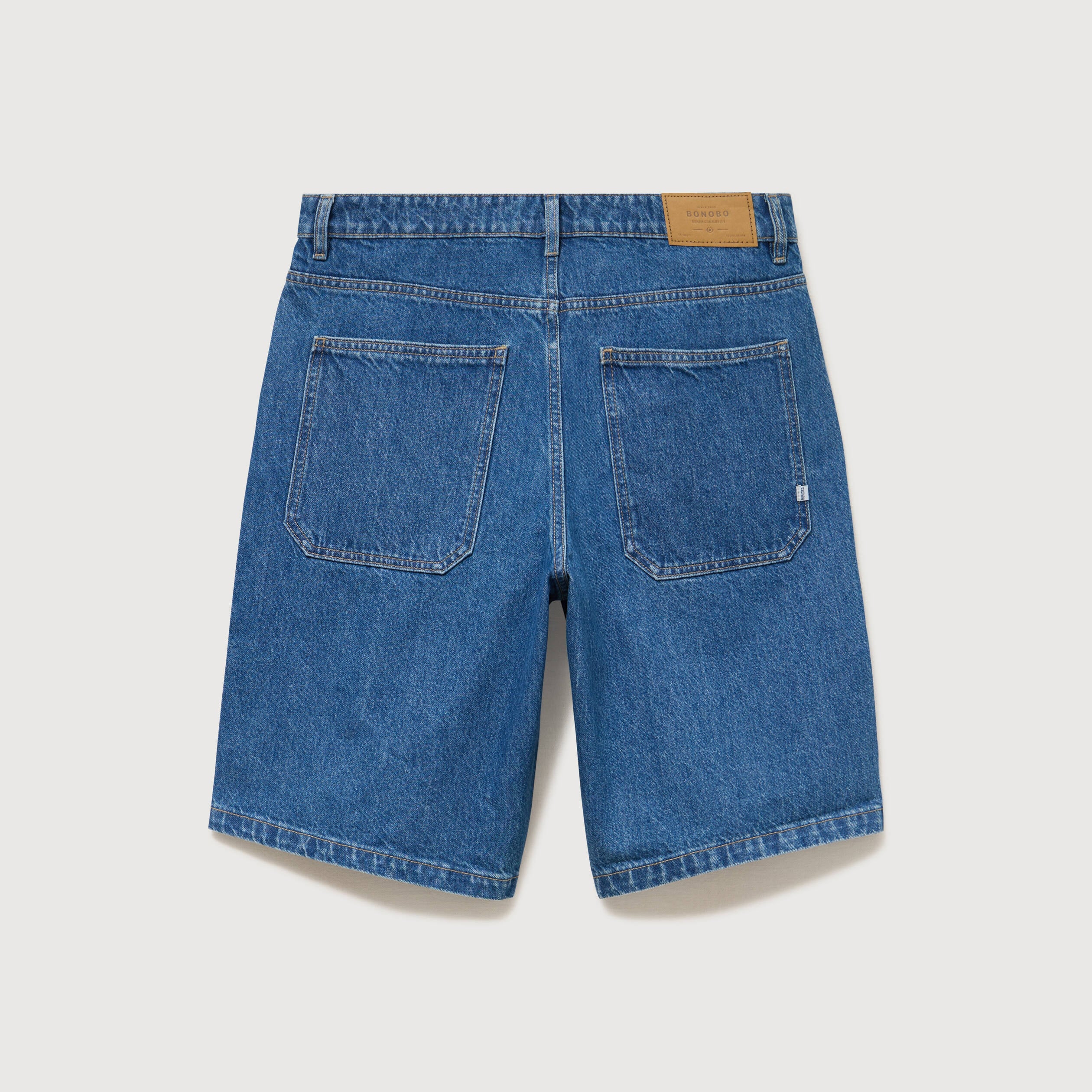 Bermuda en jean coton denim stone homme