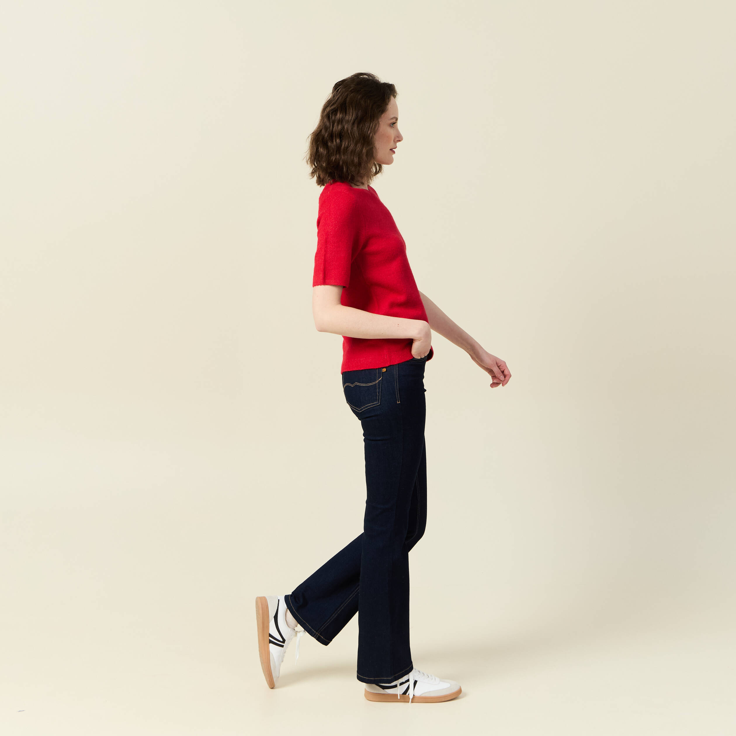 pull manches courtes rouge femme Pull manches courtes rouge femme