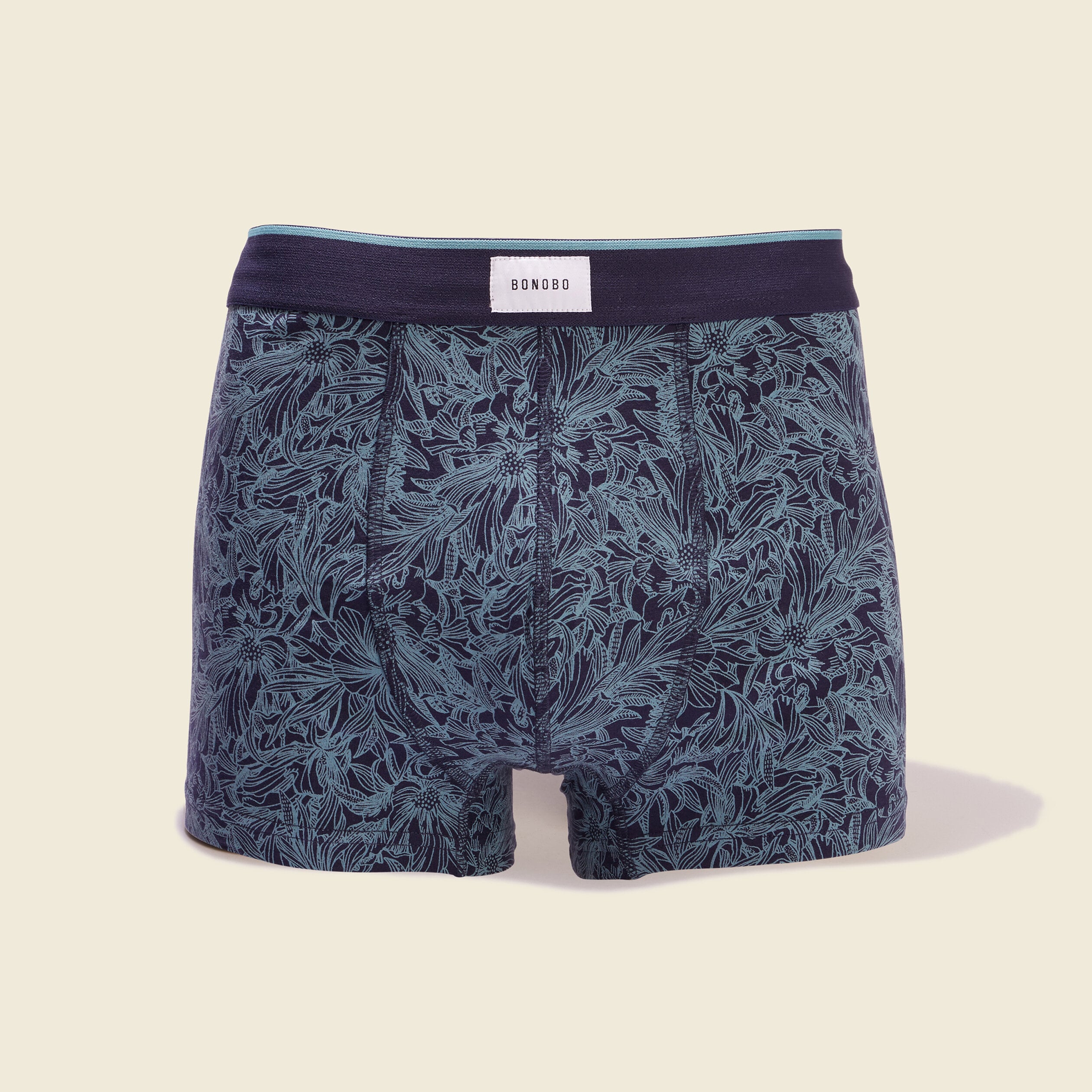 Lot 2 boxers bleu p&eacute;trole homme