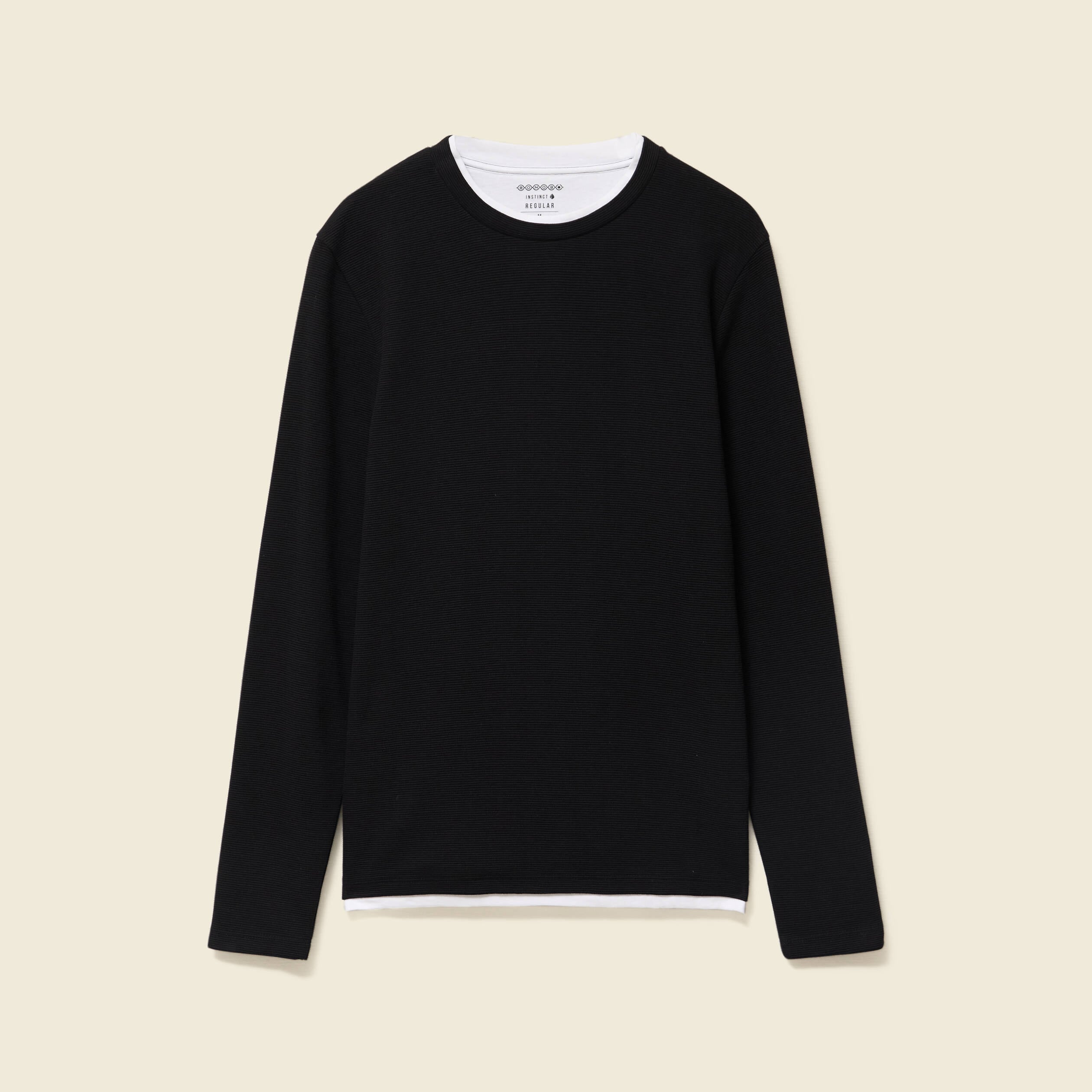 T-shirt manches longues noir homme