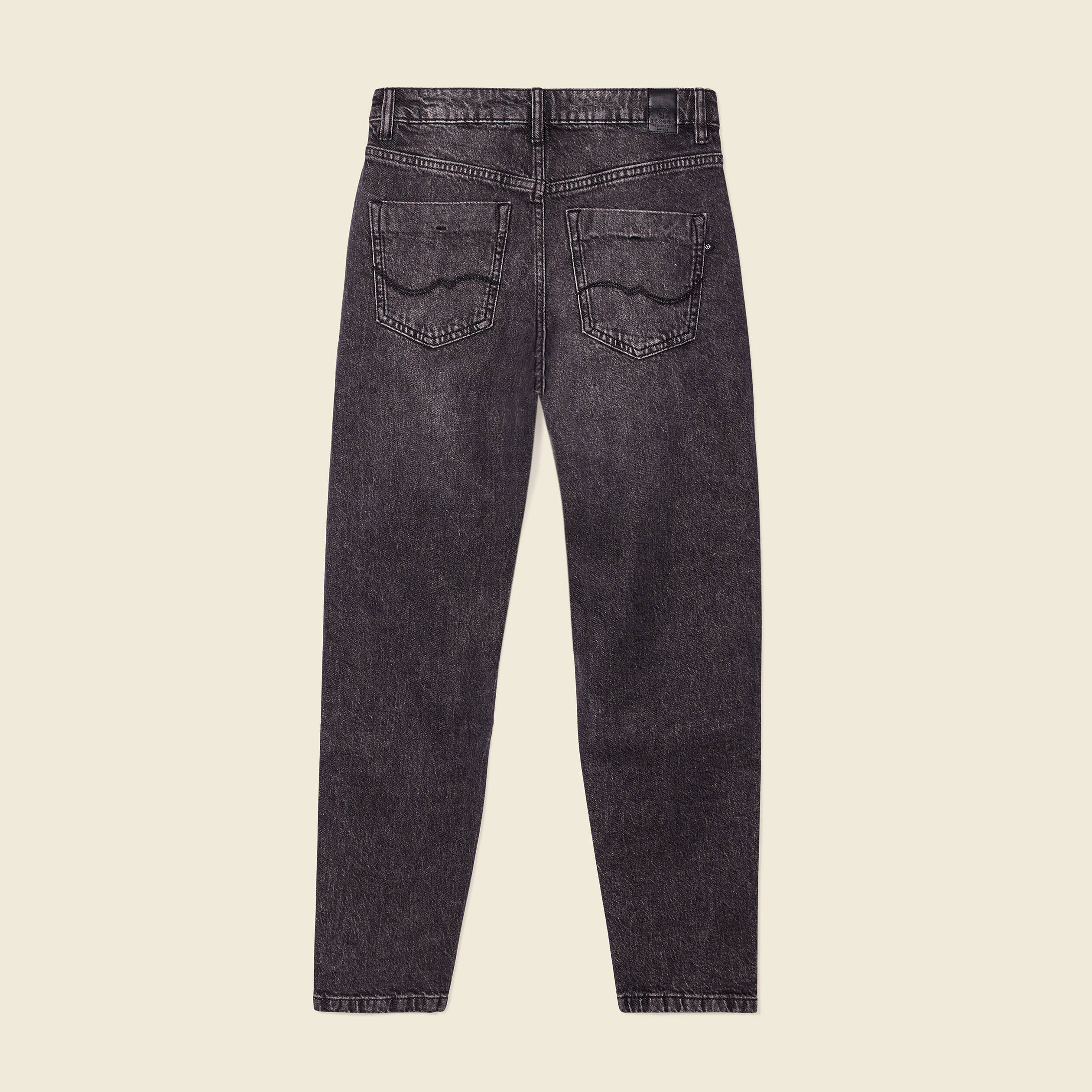 jeans mom 78eme denim gris femme Jeans mom 7/8ème denim gris femme