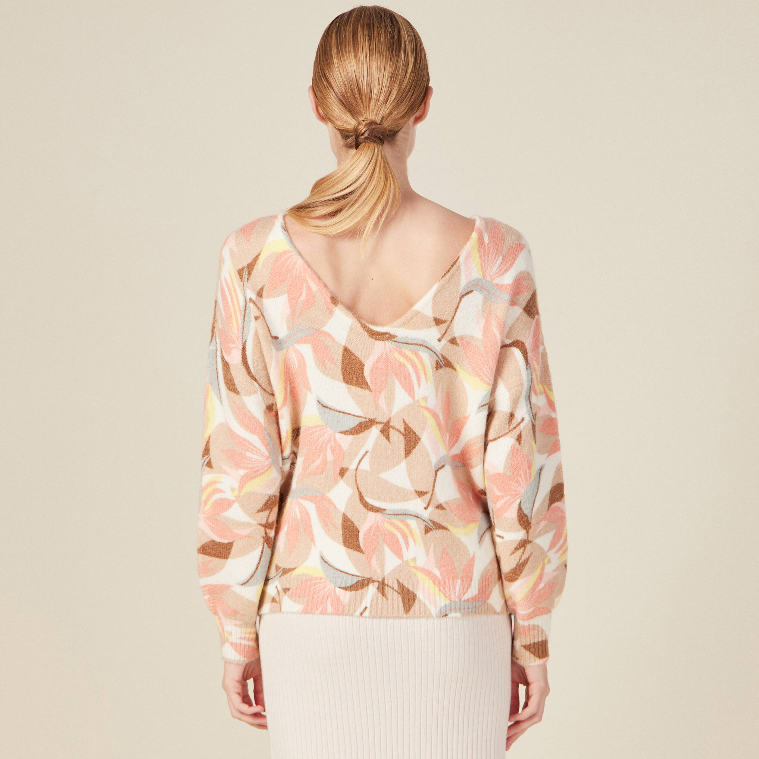 pull manches longues beige femme Pull manches longues beige femme