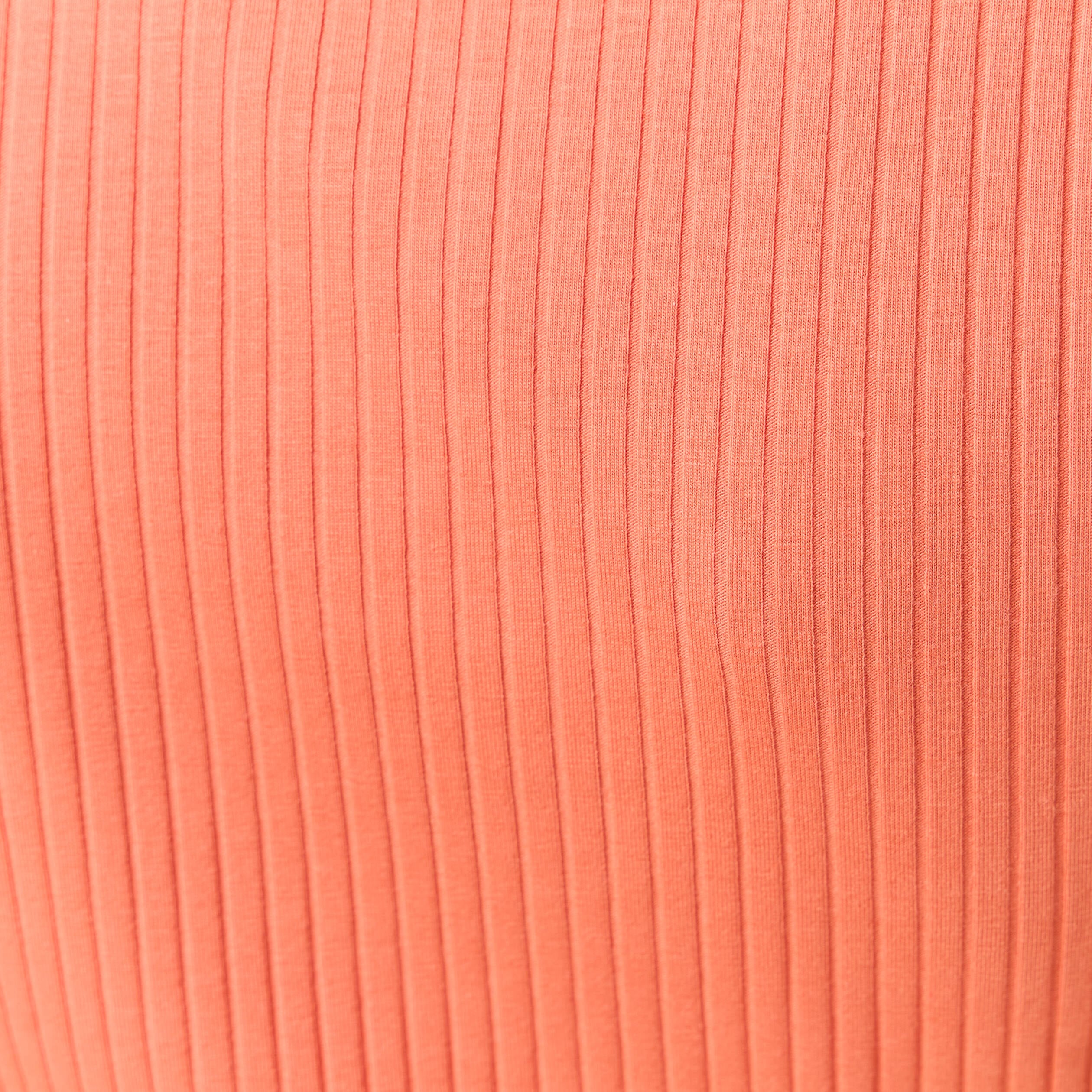 Polo manches courtes orange fonc&eacute; femme