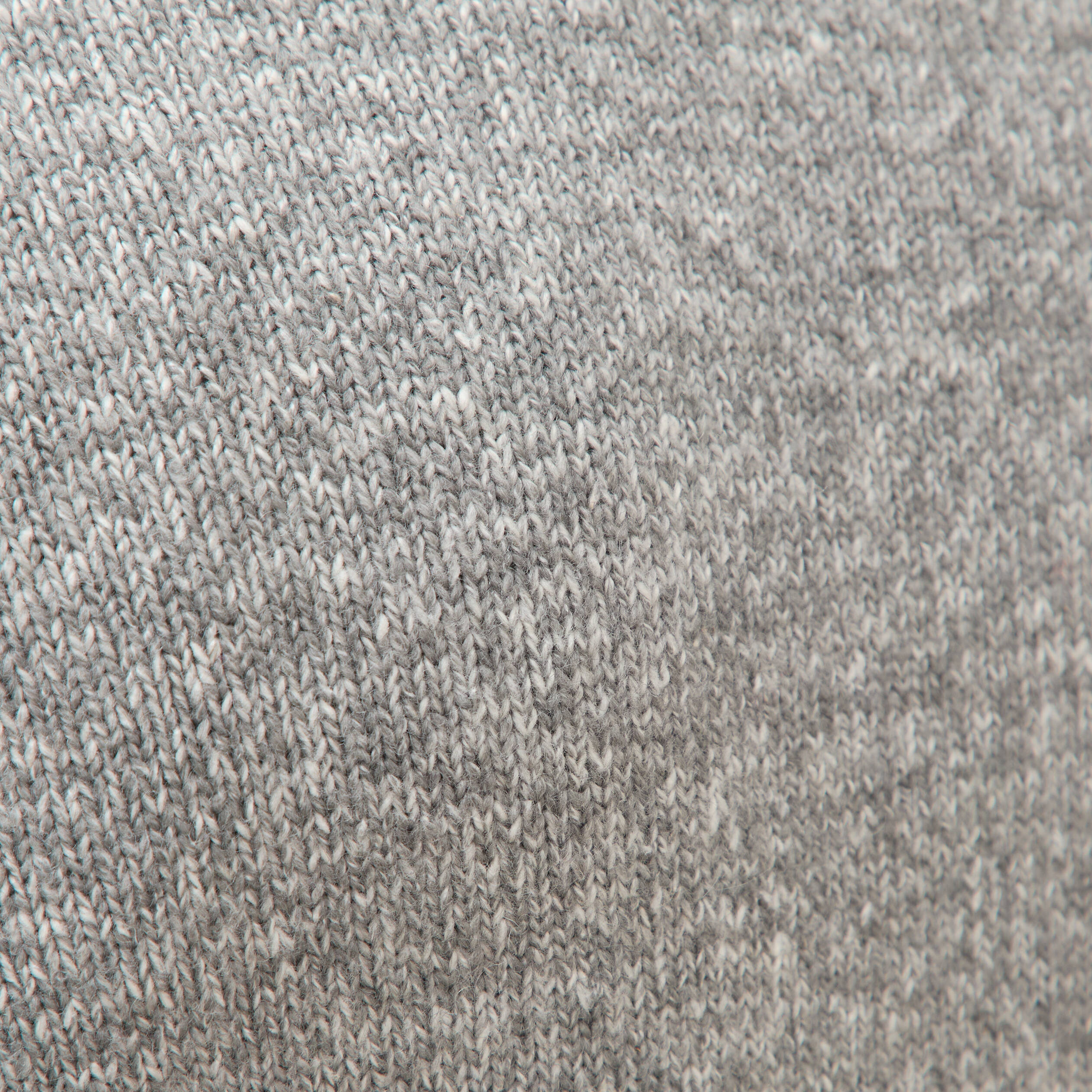 Pull droit tweed manches longues gris homme