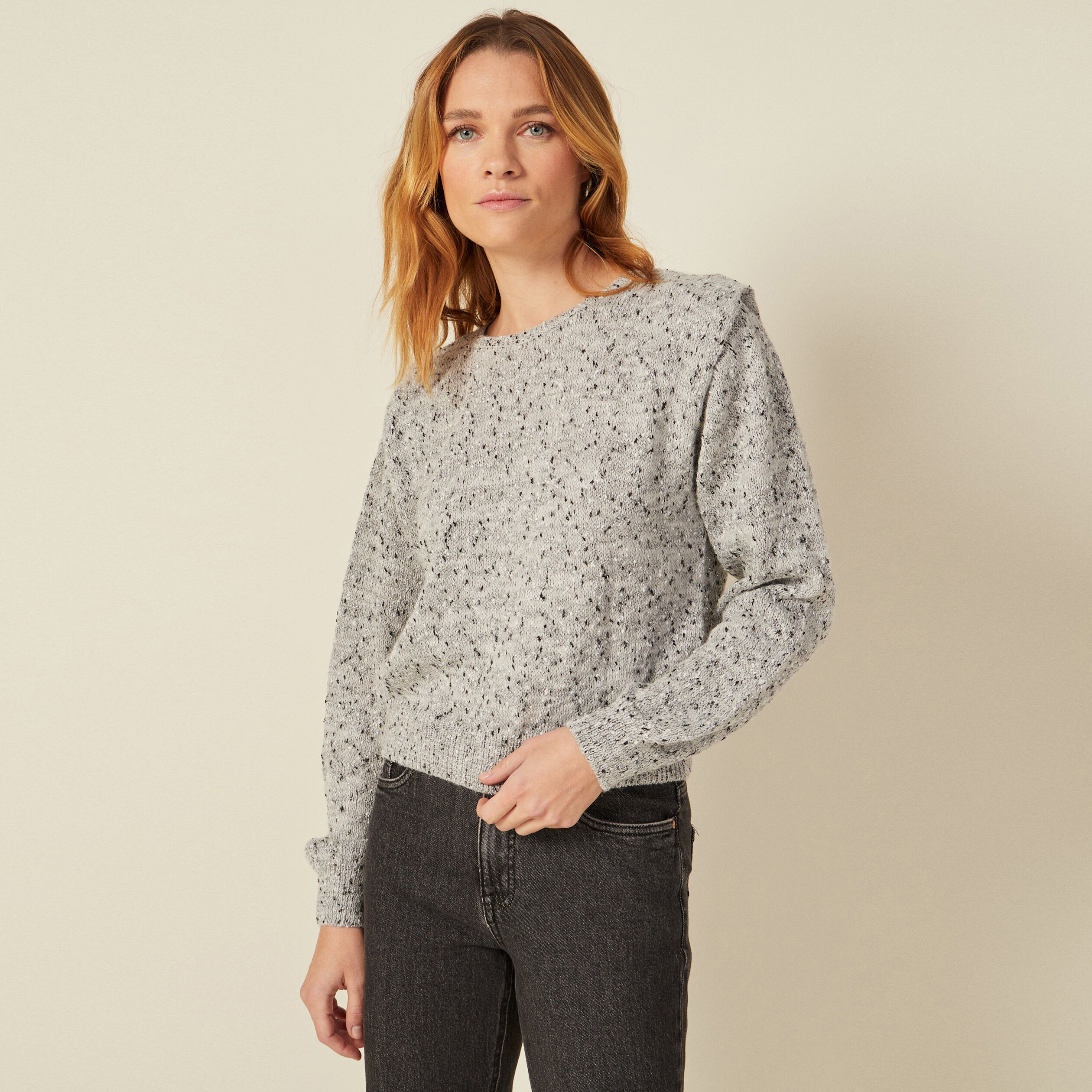 Pull bonobo top femme gris