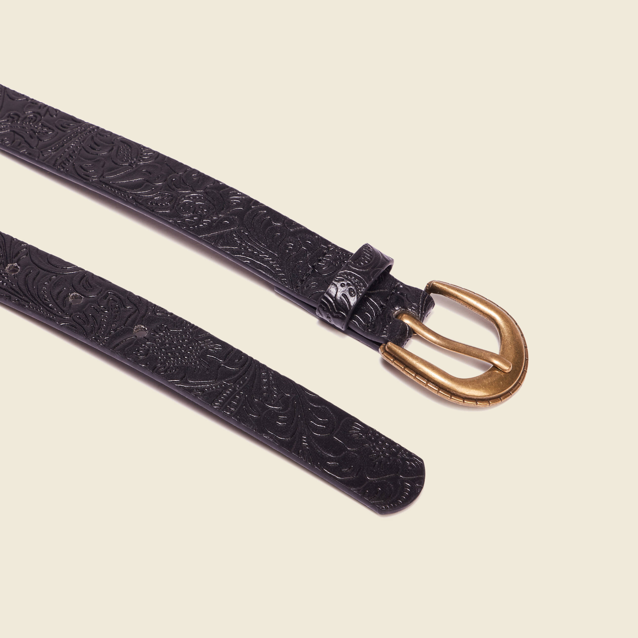 ceinture embossee noir femme Ceinture embossée noir femme