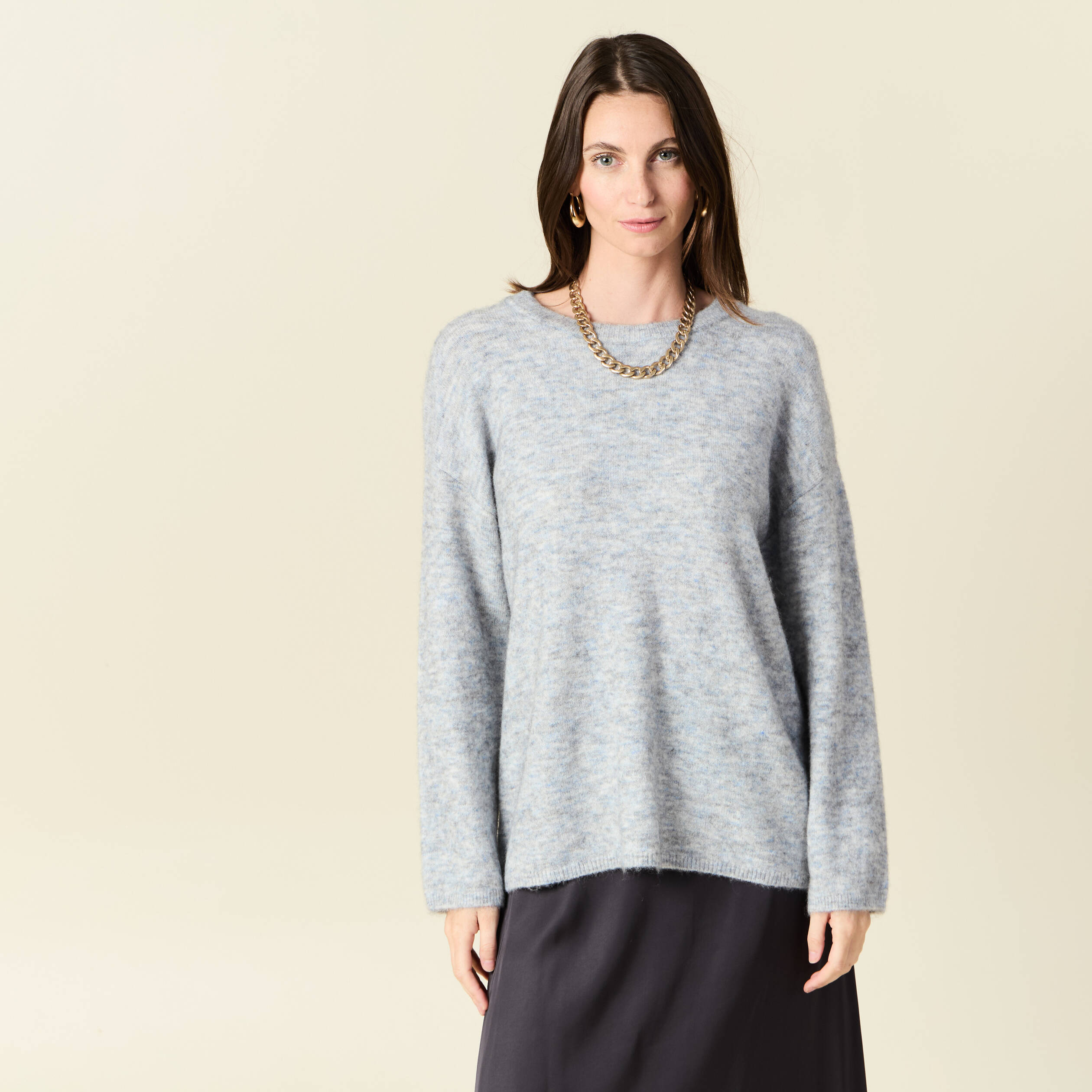 pull manches longues bleu ciel femme Pull manches longues bleu ciel femme