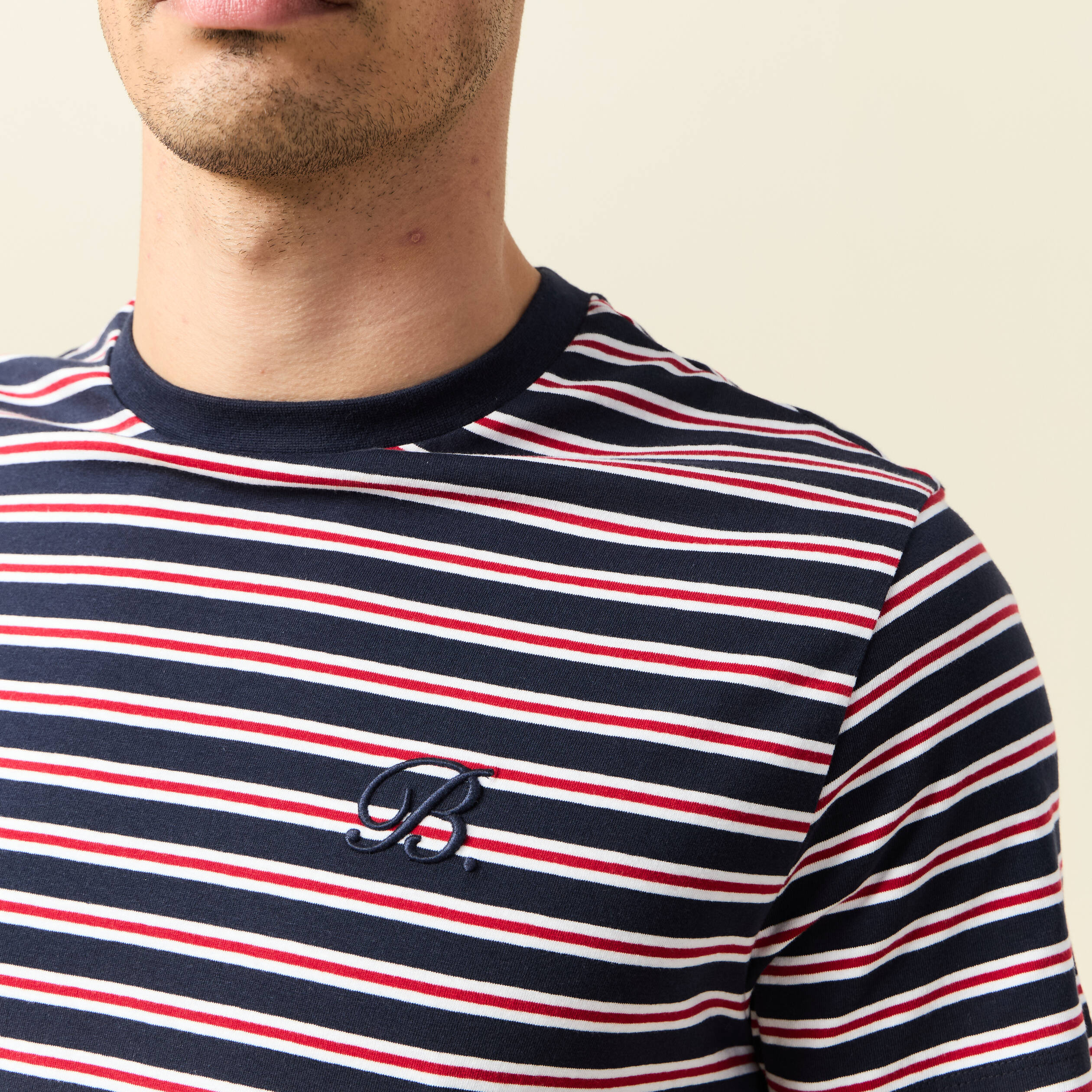 t shirt manches courtes bleu marine homme T-shirt manches courtes bleu marine homme
