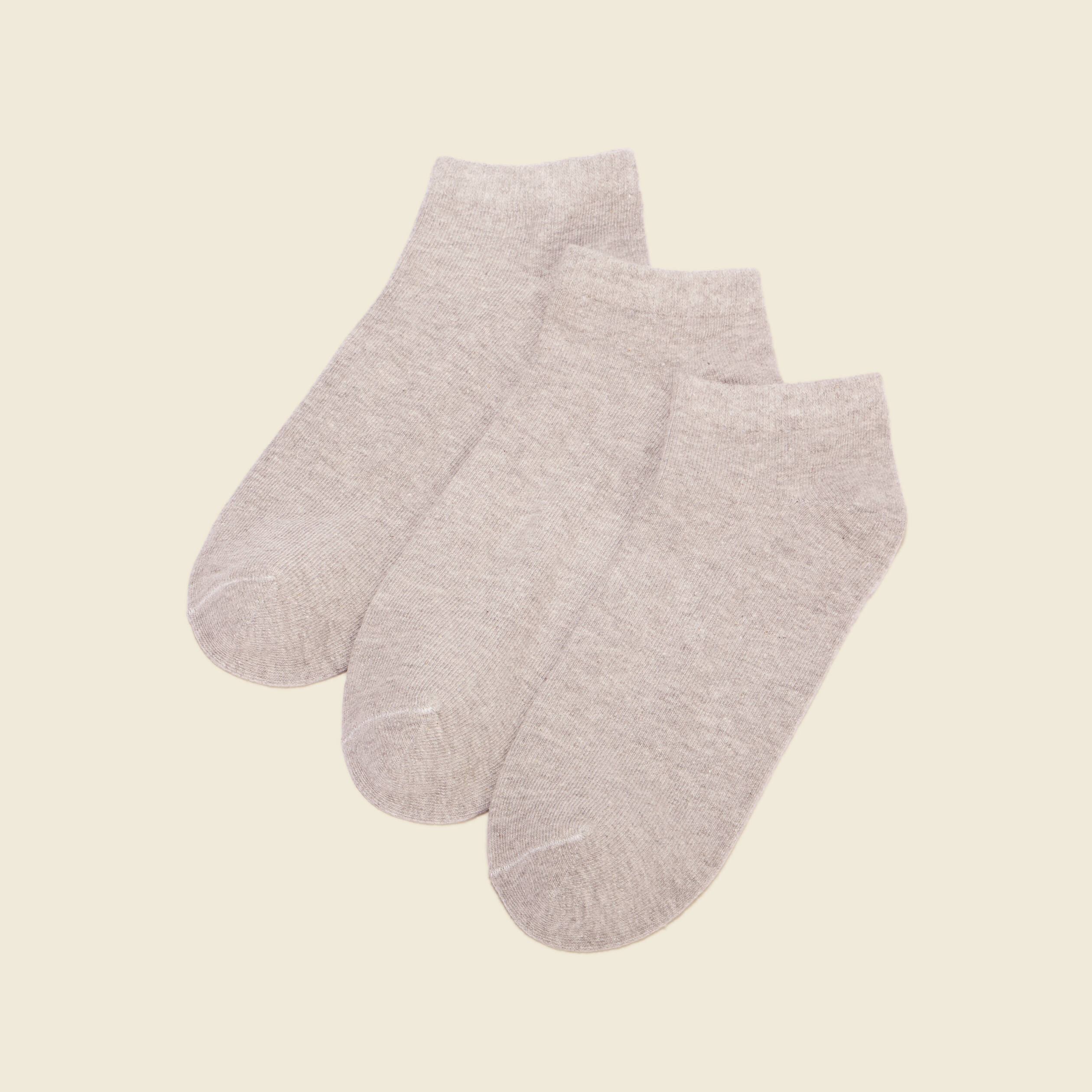 Lot 3 paires chaussettes gris clair homme