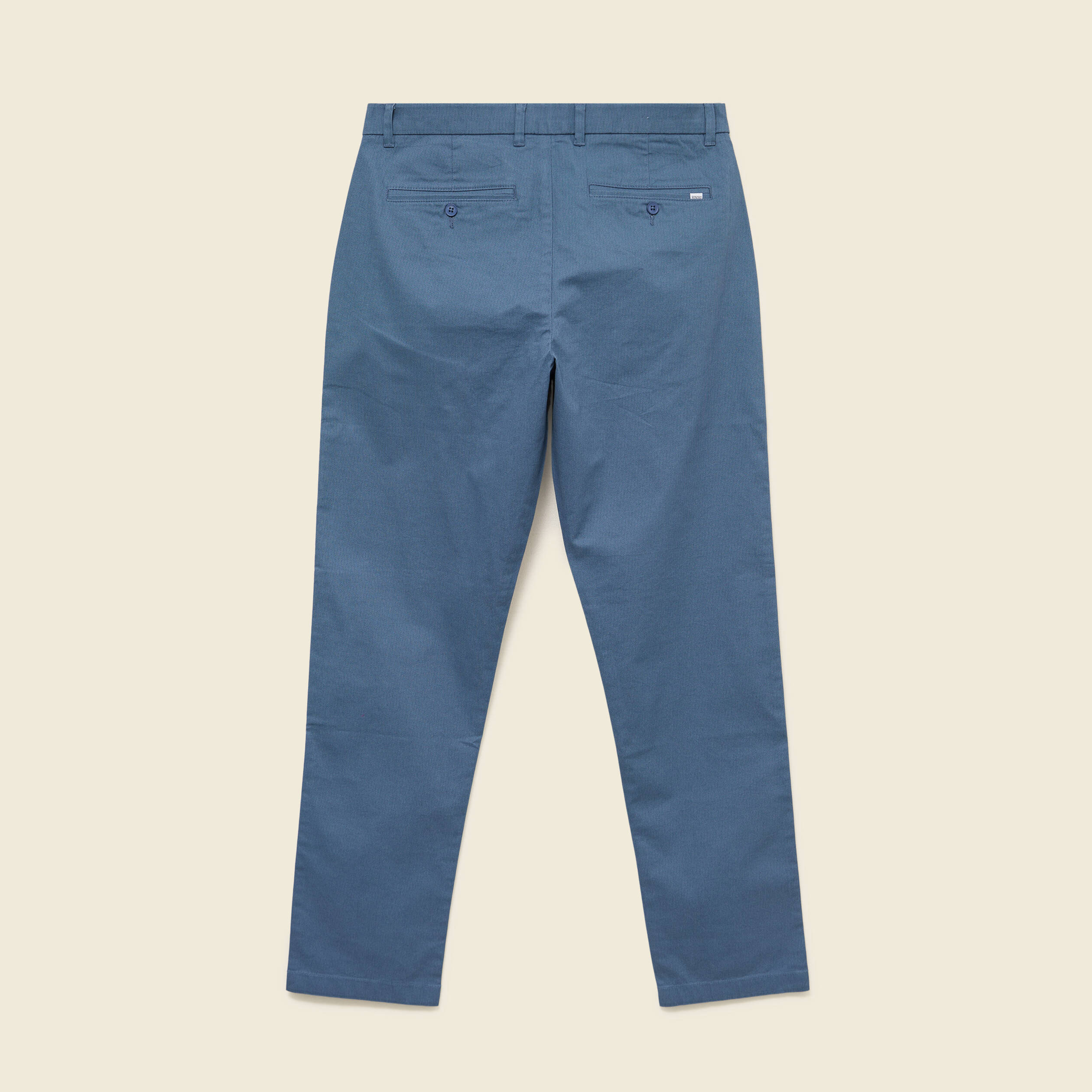 Pantalon regular longueur 32 bleu fonc&eacute; homme