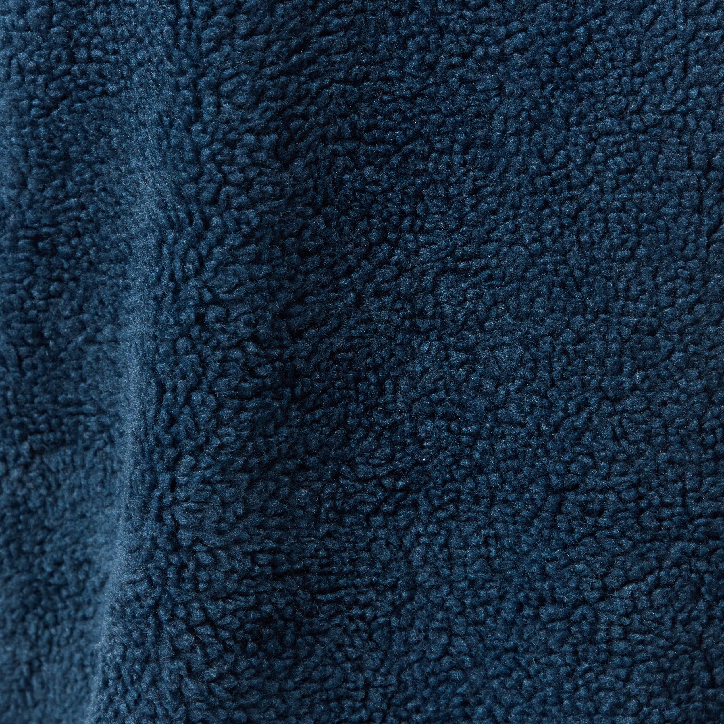 Sweat sans manches effet polaire bleu fonc&eacute; homme