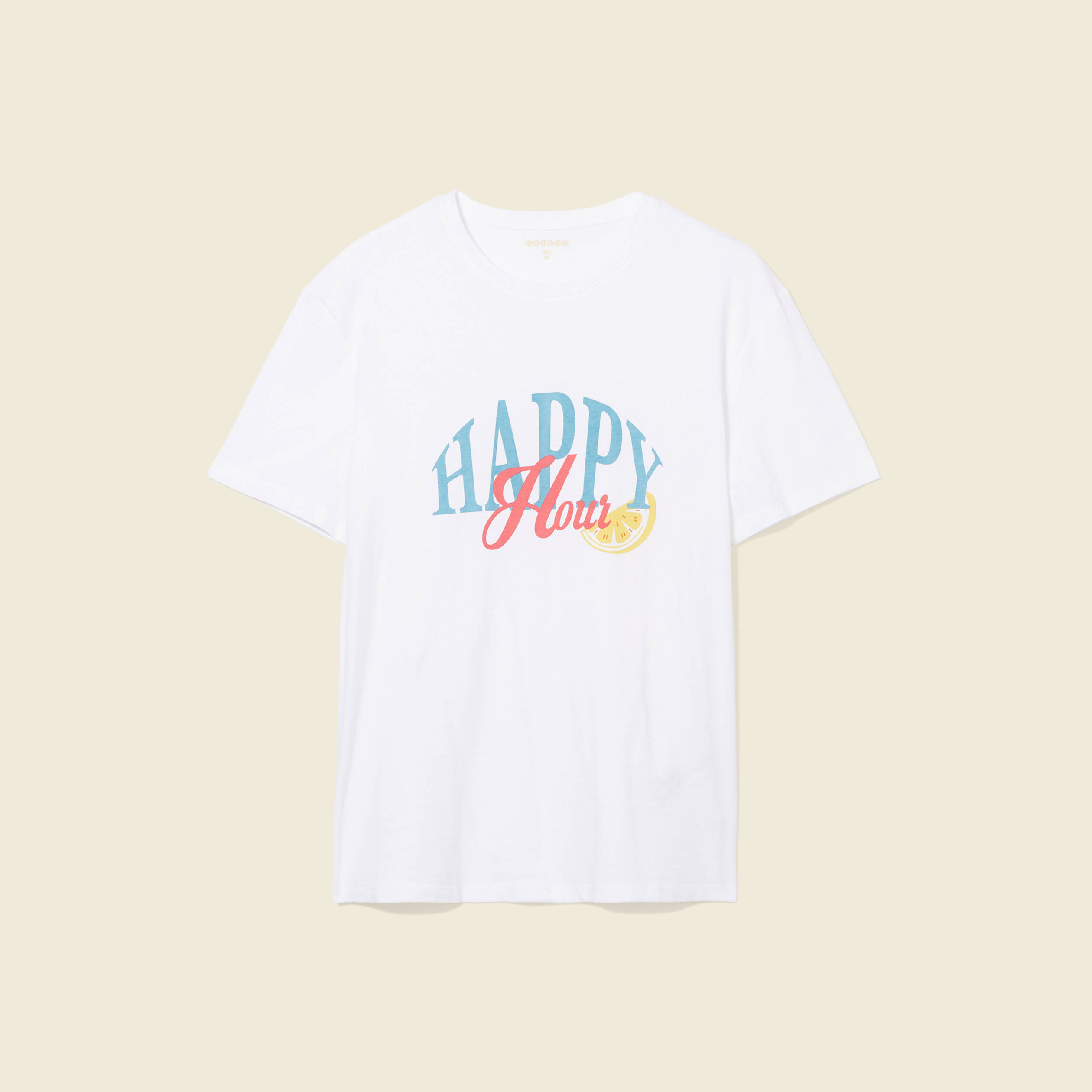 T-shirt manches courtes ecru homme