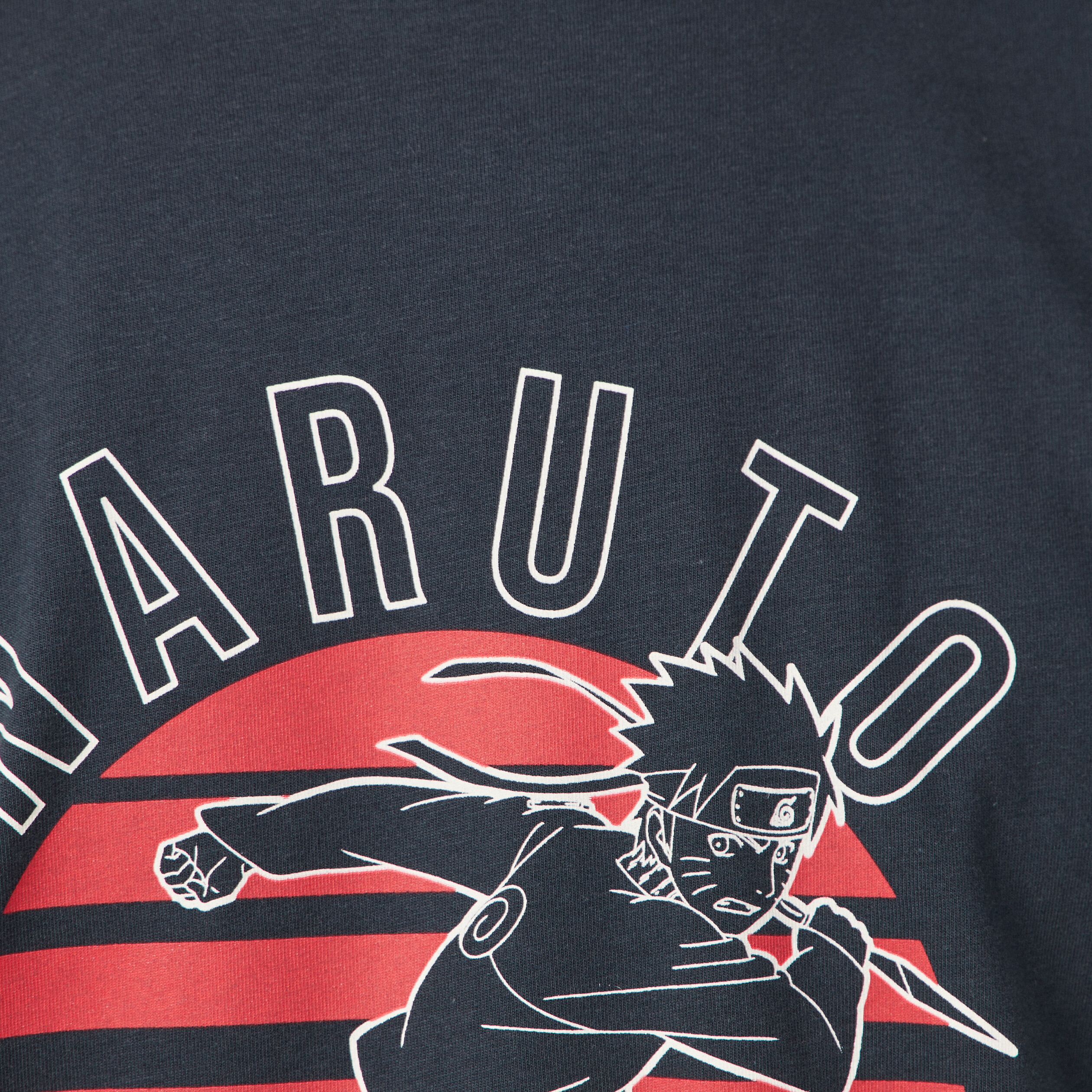 T-shirt manches courtes Naruto bleu marine homme