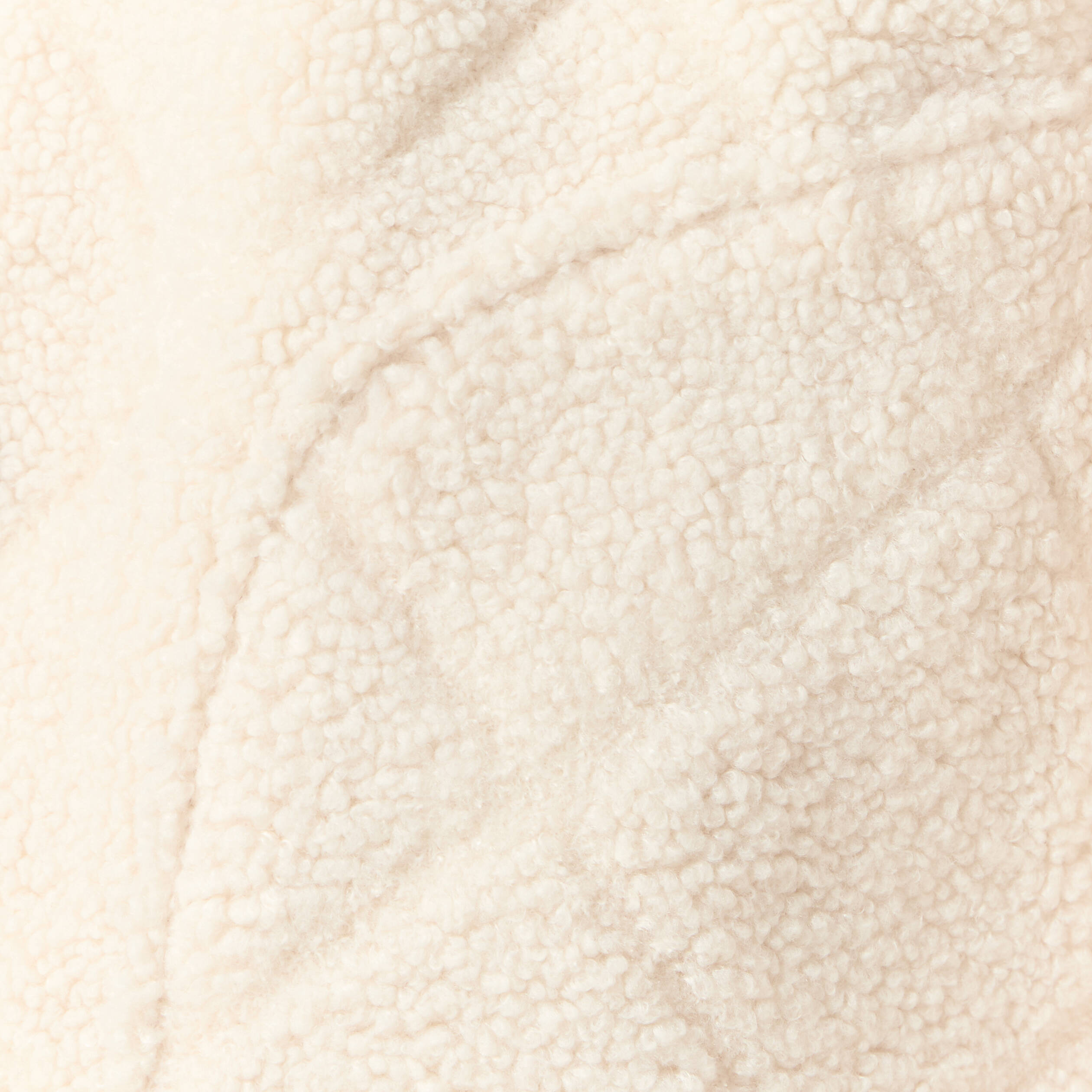 Blouson bouclette creme femme