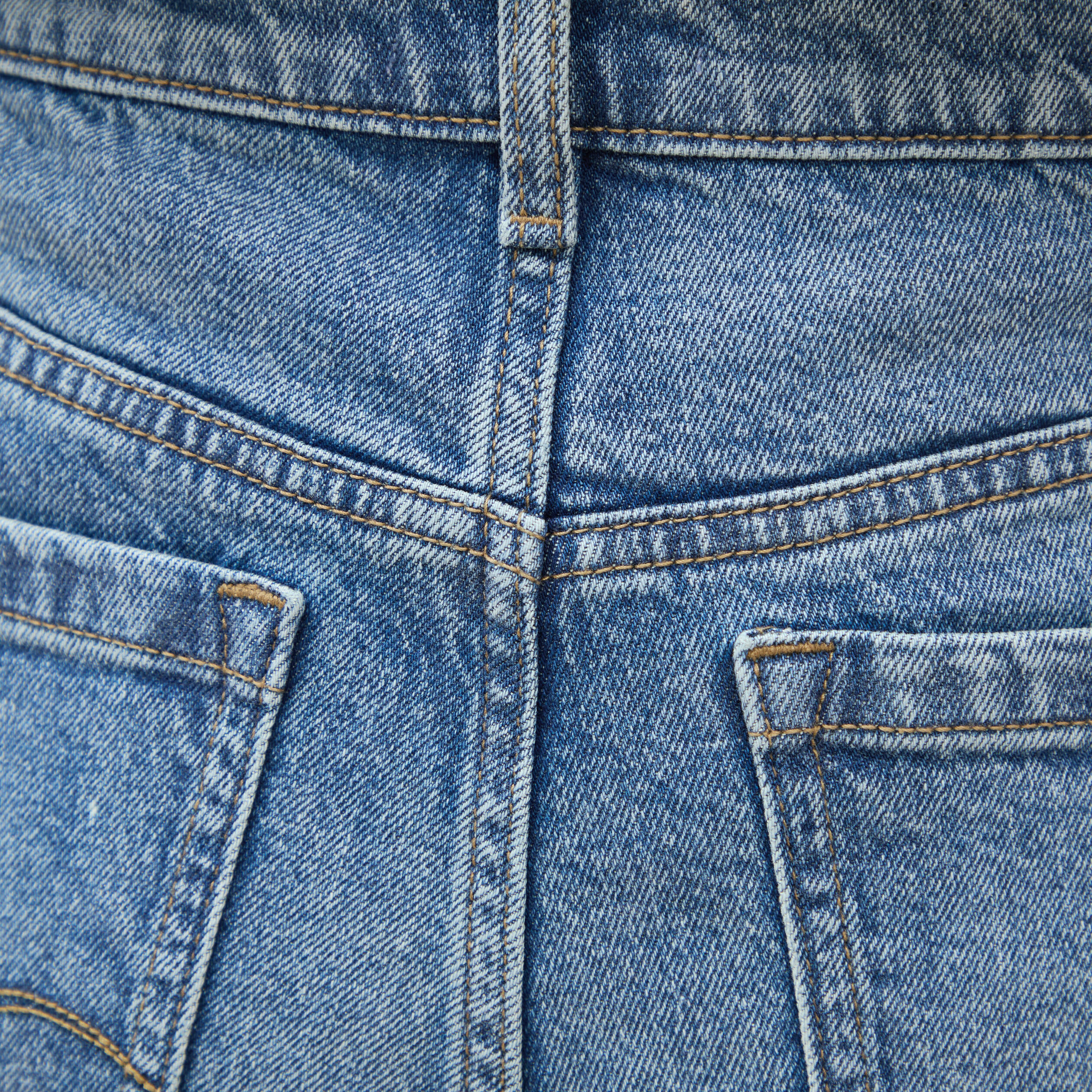 Jeans large taille haute denim stone femme