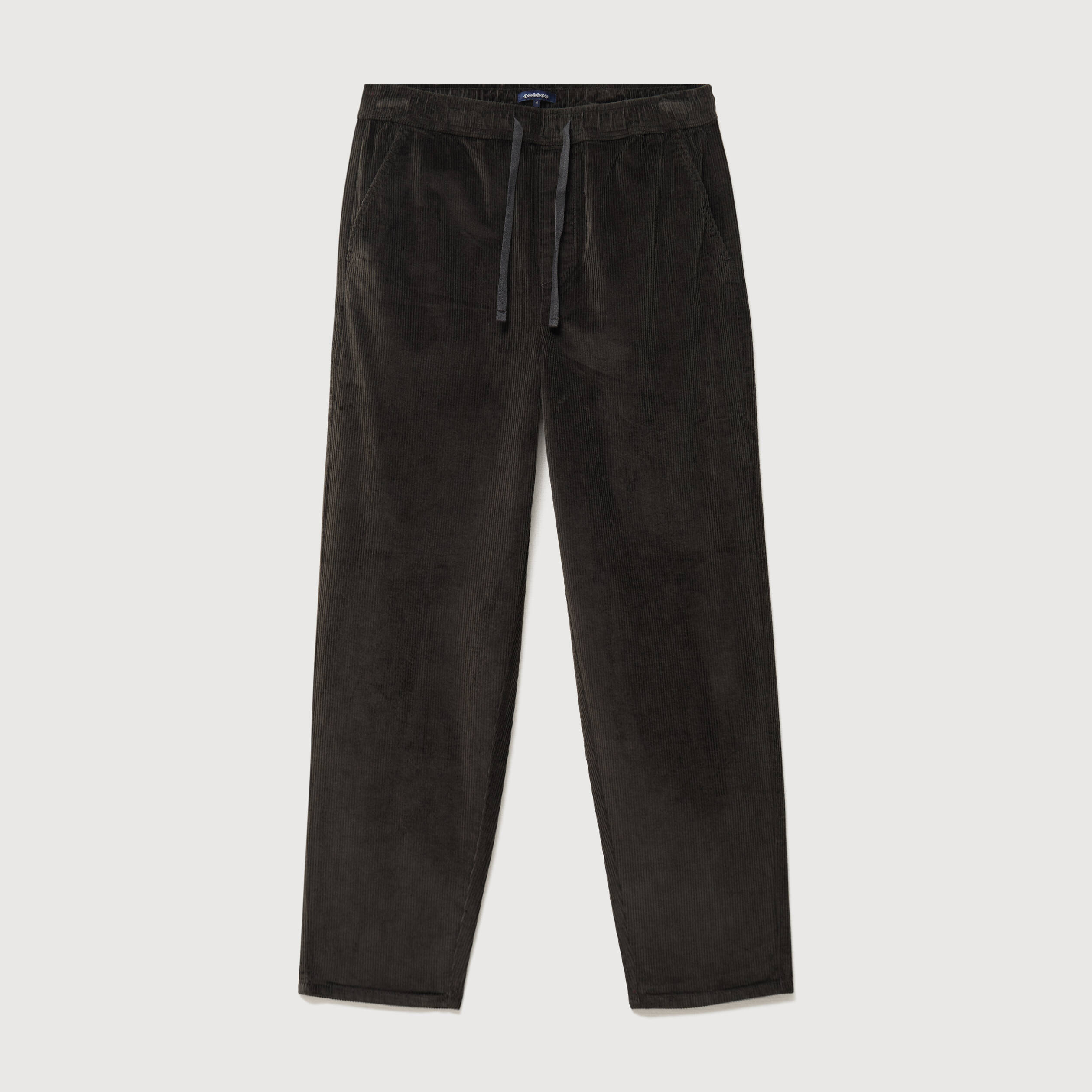 Pantalon large en velours vert kaki homme
