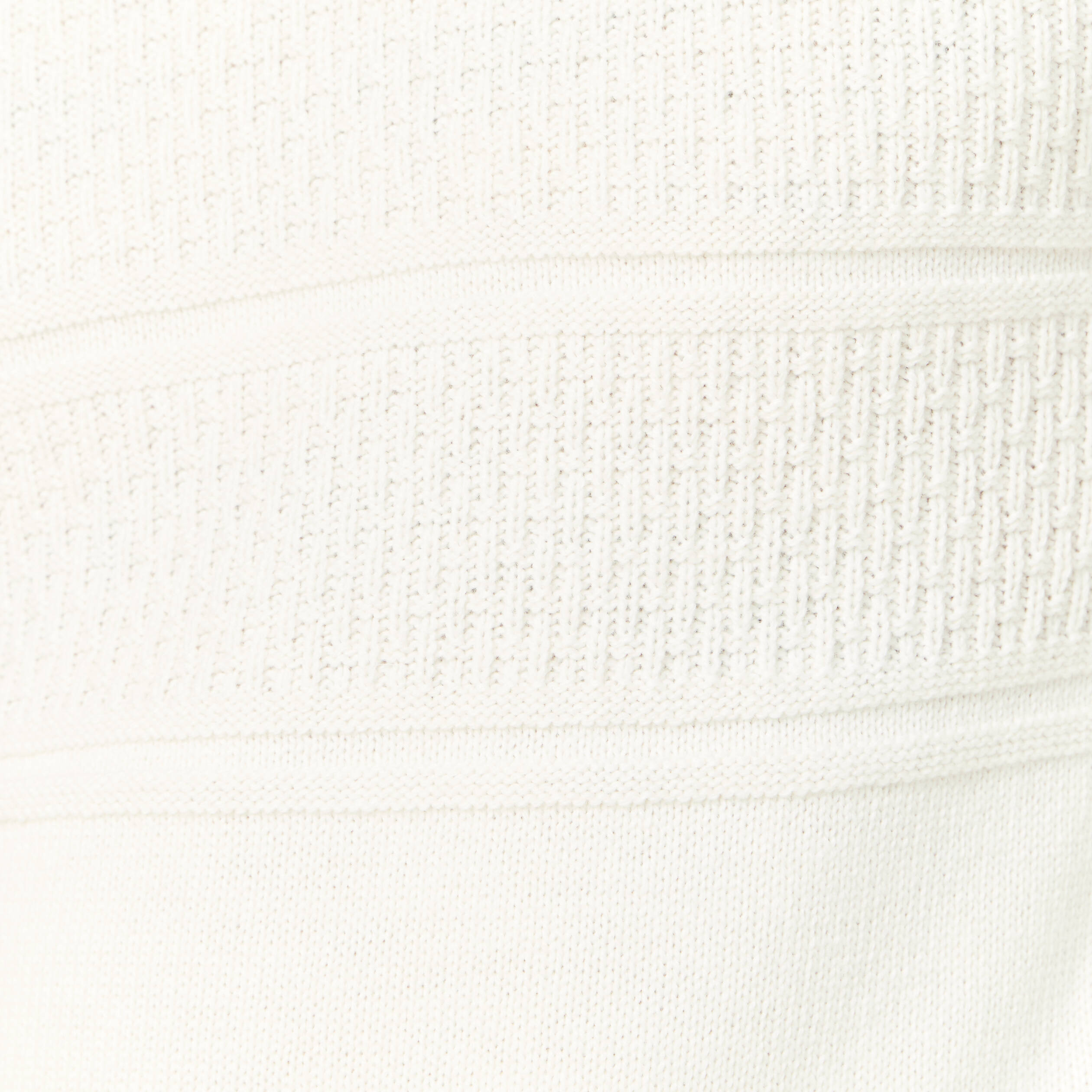Pull manches longues boutons ecru homme